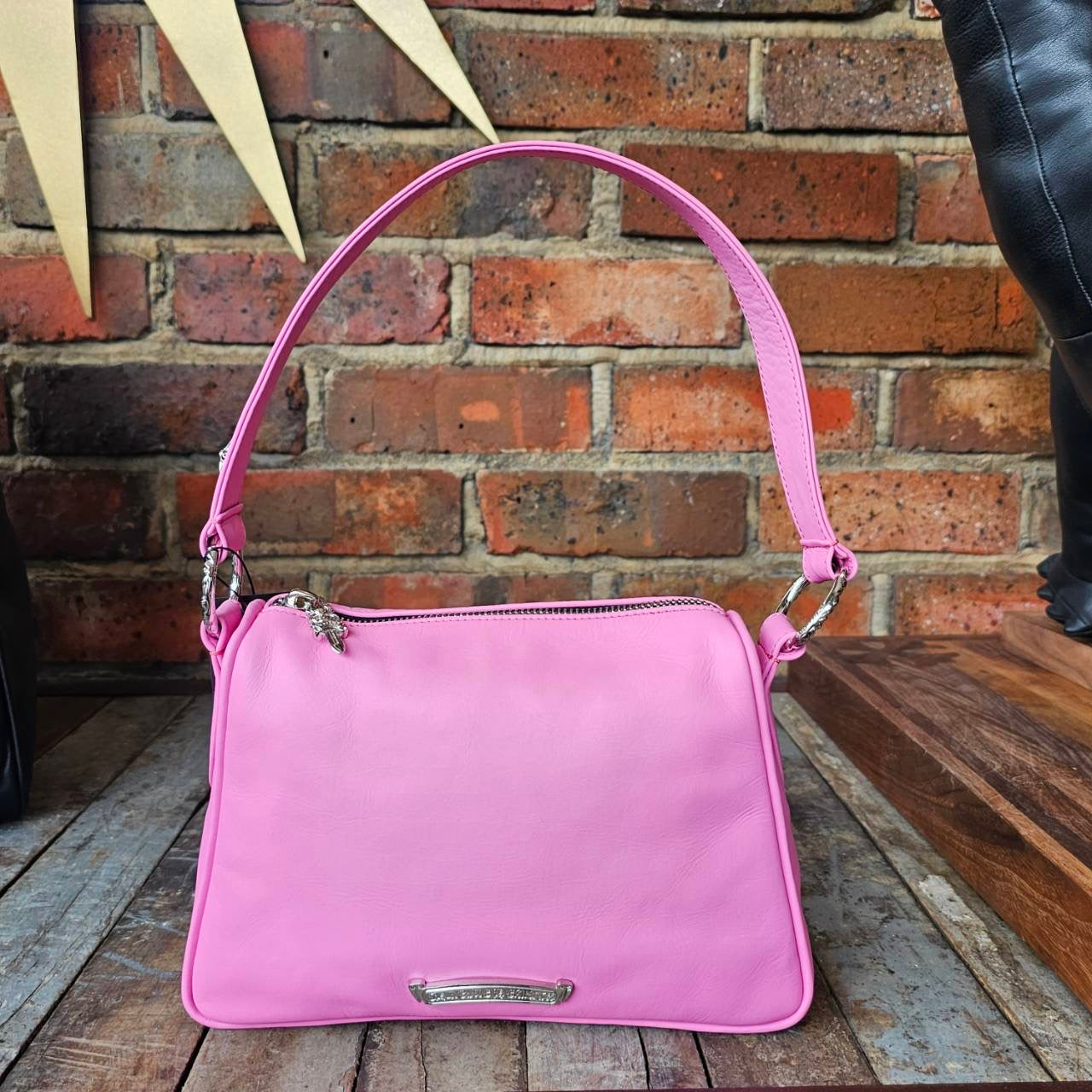CHROME HEARTS CHICKEN NUGGET Small Leather Shoulder Bag クロムハーツ チキンナゲット スモールレザー ショルダーバッグ