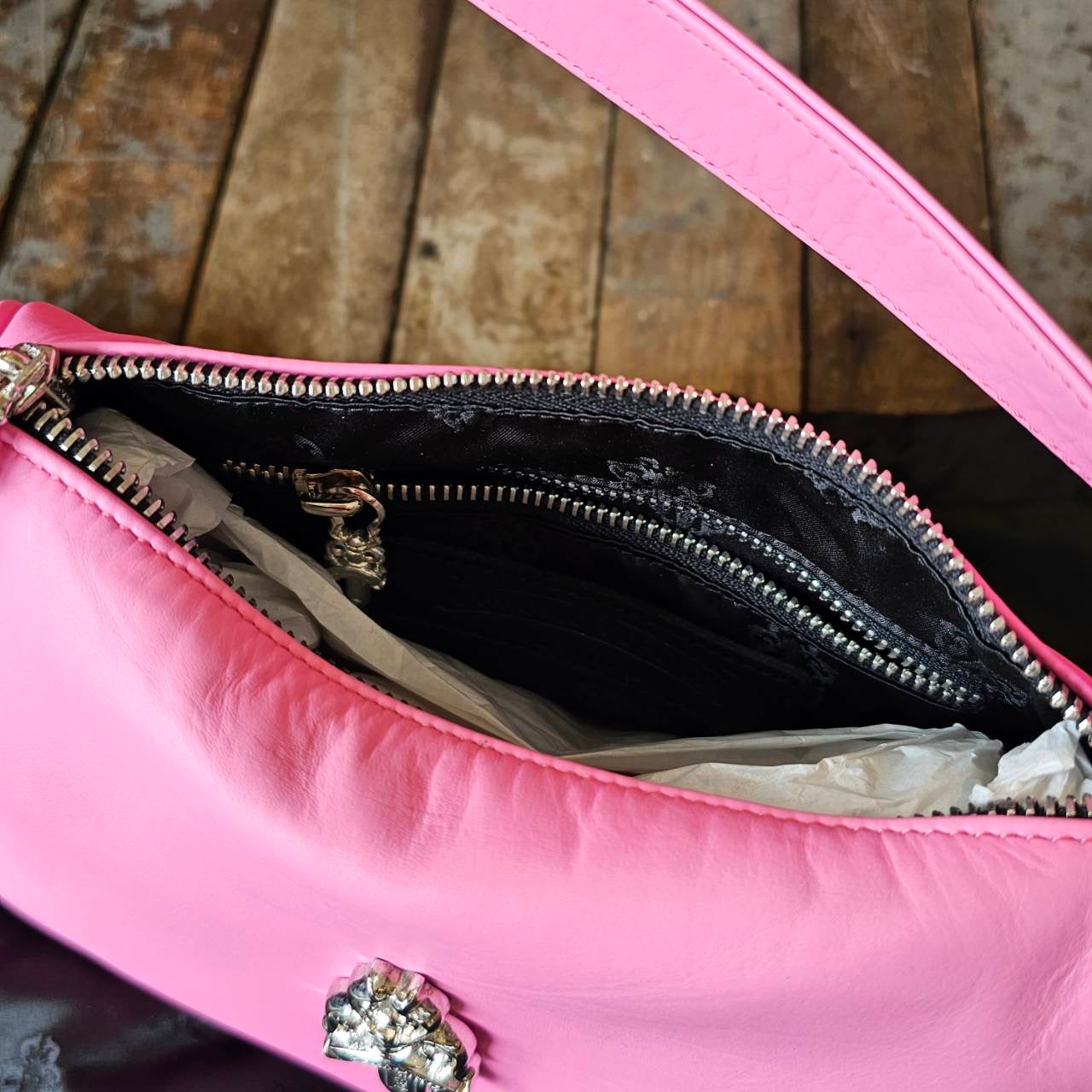 CHROME HEARTS CHICKEN NUGGET Small Leather Shoulder Bag クロムハーツ チキンナゲット スモールレザー ショルダーバッグ