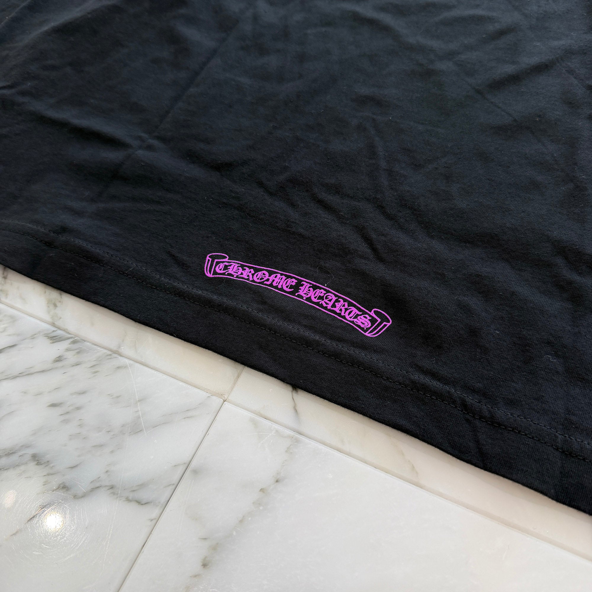 CHROME HEARTS Old English Neck Logo Long Sleeve Tee Size L クロムハーツ オールドイングリッシュ ネックロゴ ロングスリーブTシャツ サイズL