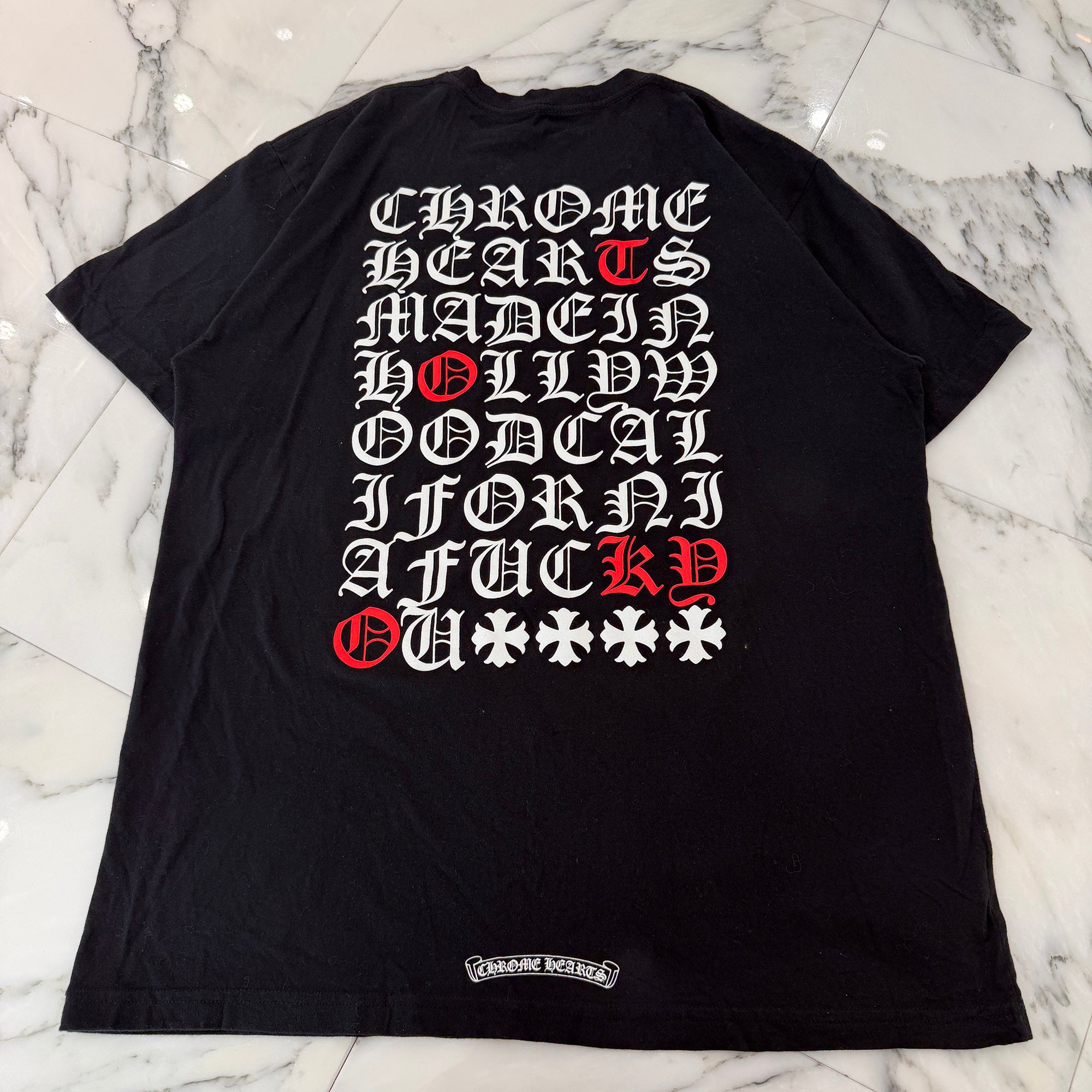CHROME HEARTS Made In Hollywood Vertical Logo Tee Size XL クロムハーツ メイドインハリウッド ヴァーティカルロゴ Tシャツ サイズXL