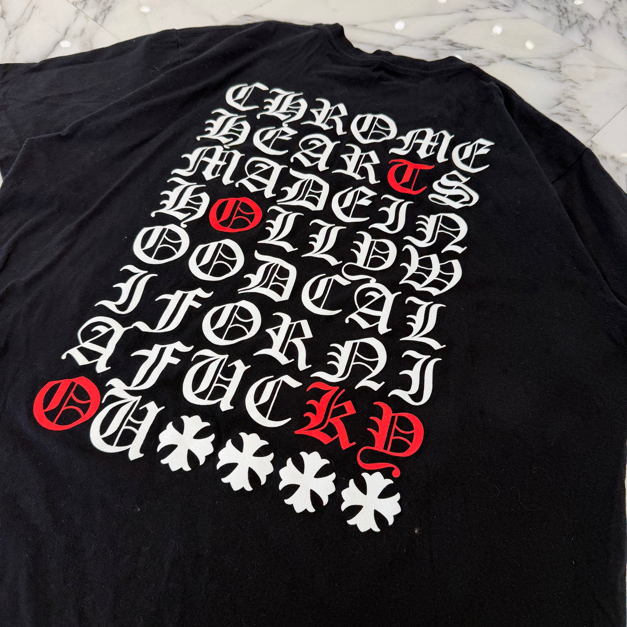 CHROME HEARTS Made In Hollywood Vertical Logo Tee Size XL クロムハーツ メイドインハリウッド ヴァーティカルロゴ Tシャツ サイズXL