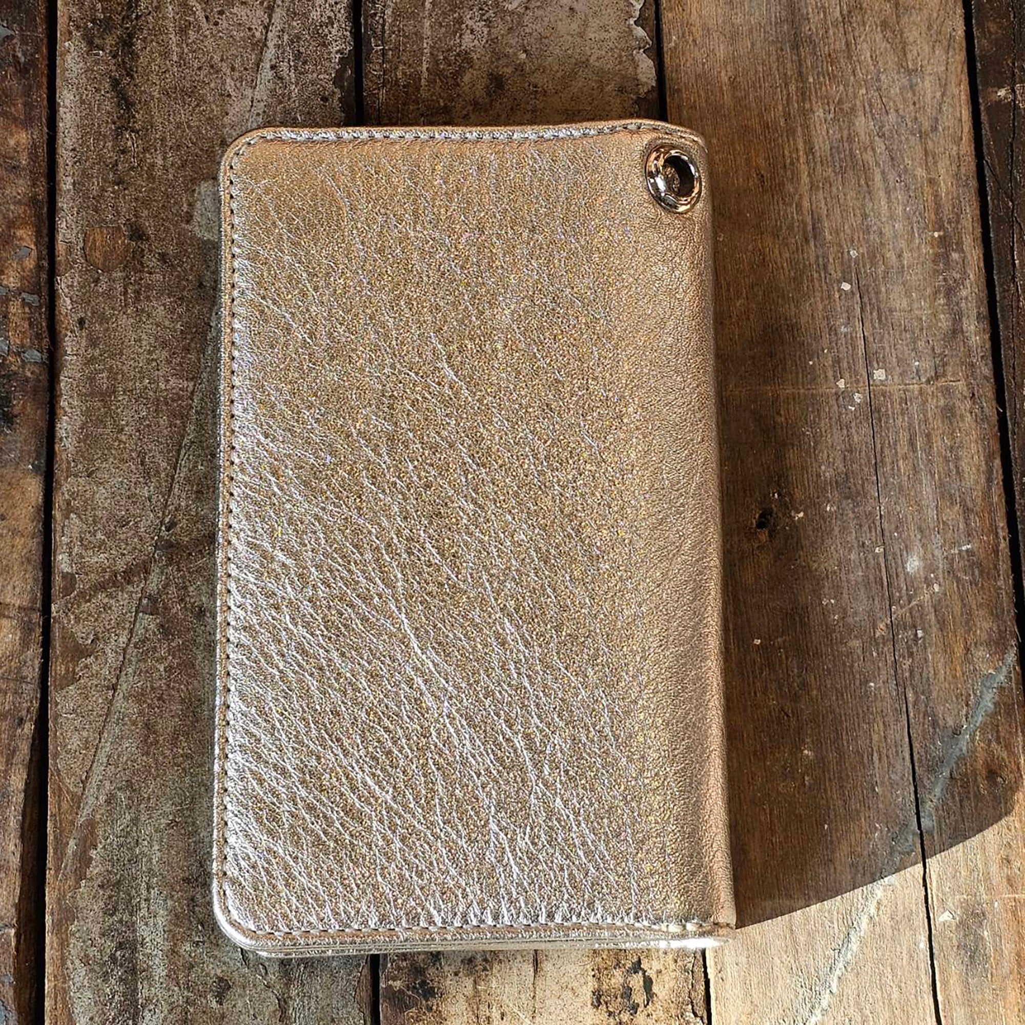 CHROME HEARTS 1 Zip Cross Patch Heavy Leather Wallet クロムハーツ