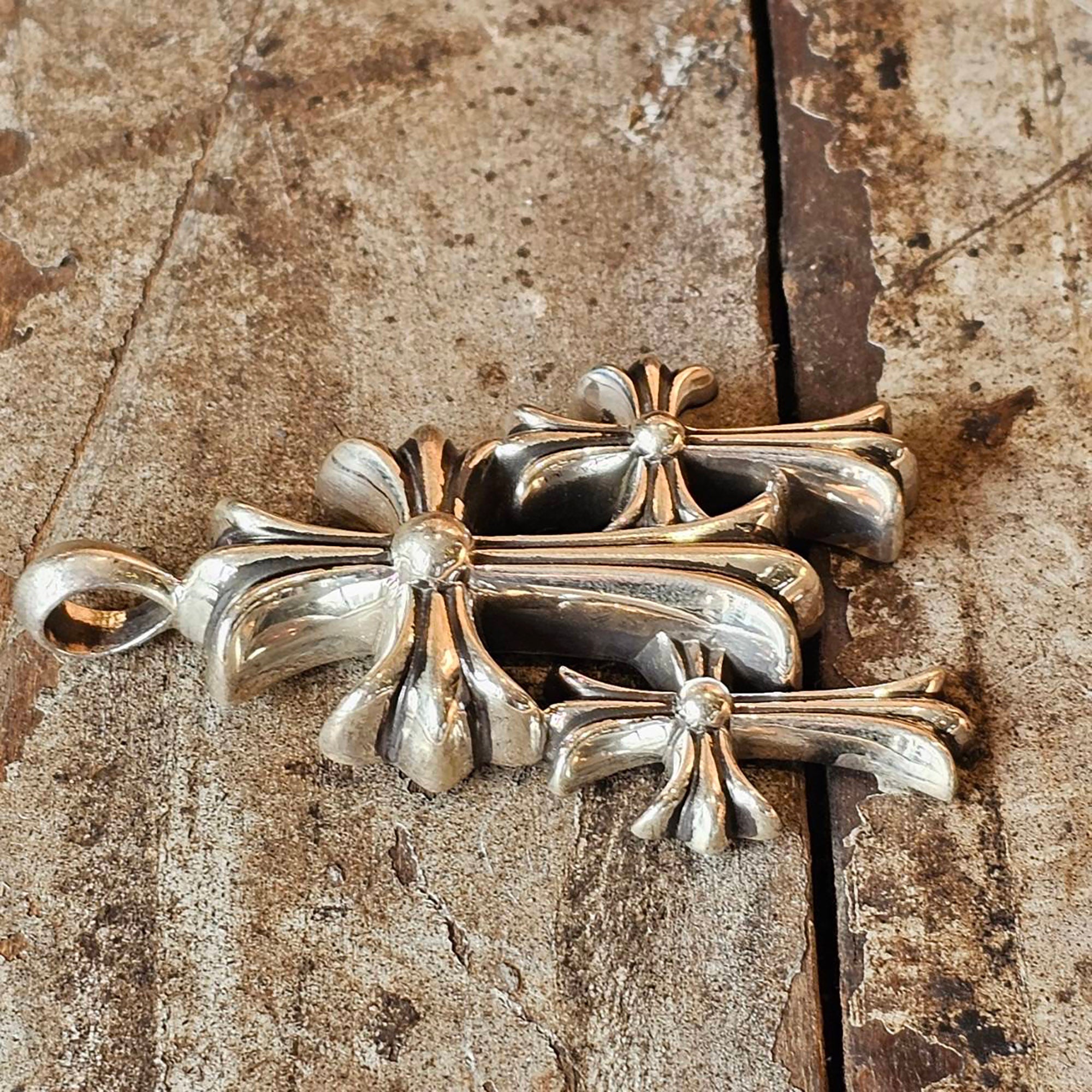 CHROME HEARTS Small Triple Cross Pendant Top クロムハーツ スモール