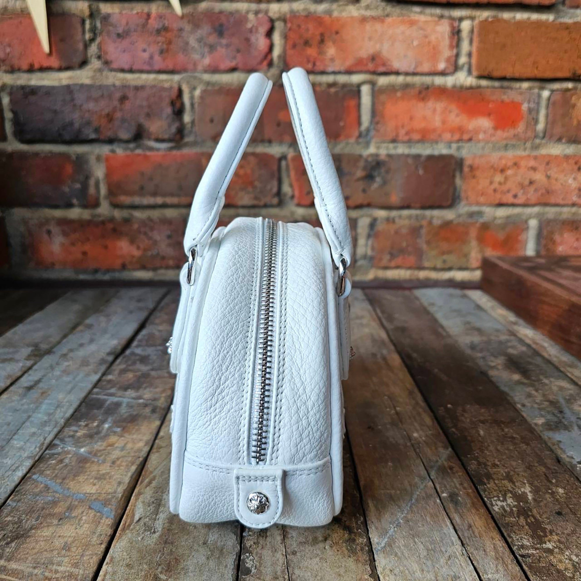 CHROME HEARTS Tiny GYM Cemetery Cross Patch Hand Bag クロムハーツ タイニー ジム セメタリークロスパッチ ハンドバッグ