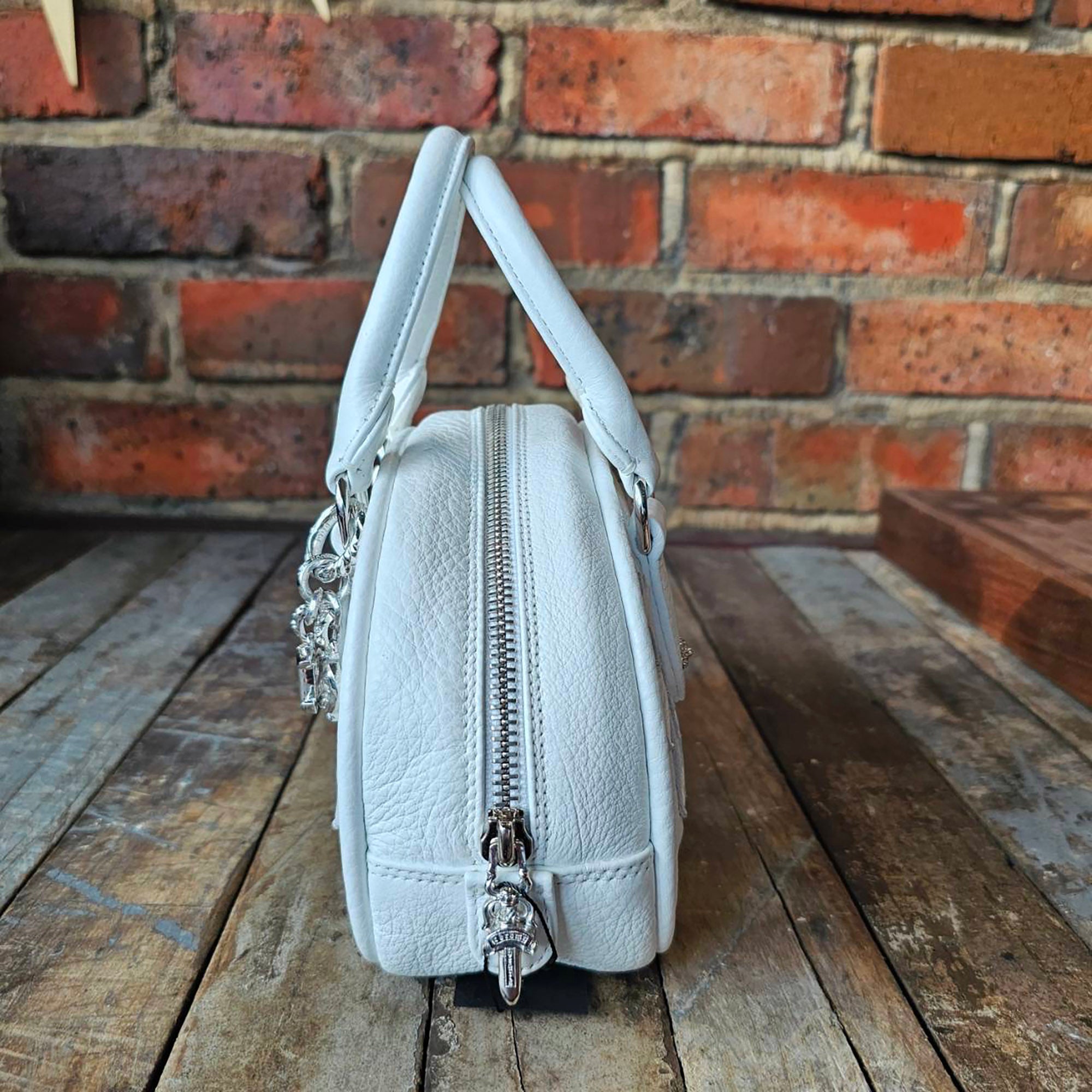 CHROME HEARTS Tiny GYM Cemetery Cross Patch Hand Bag クロムハーツ タイニー ジム セメタリークロスパッチ ハンドバッグ