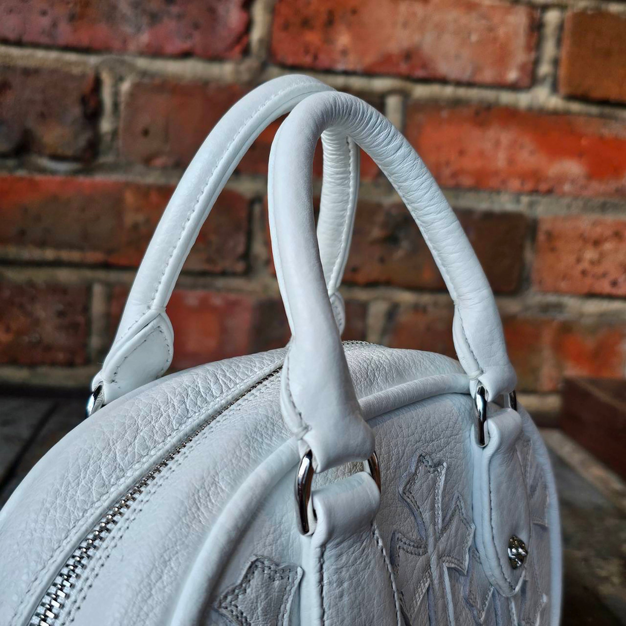 CHROME HEARTS Tiny GYM Cemetery Cross Patch Hand Bag クロムハーツ タイニー ジム セメタリークロスパッチ ハンドバッグ