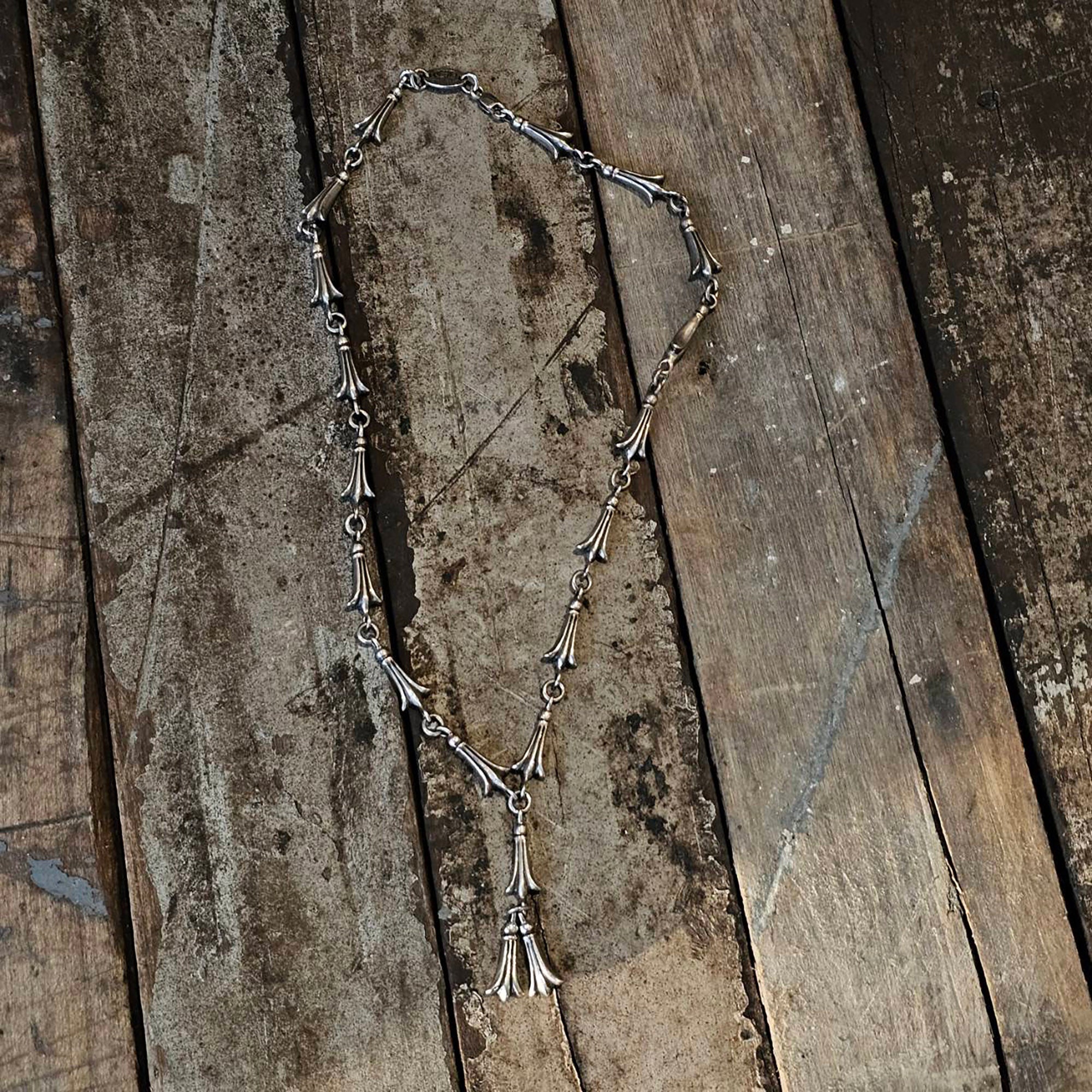CHROME HEARTS Mini Cross Tail Link Necklace 16 Link クロムハーツ ミニクロステイルリンクネックレス 16リンク サイズ15インチ