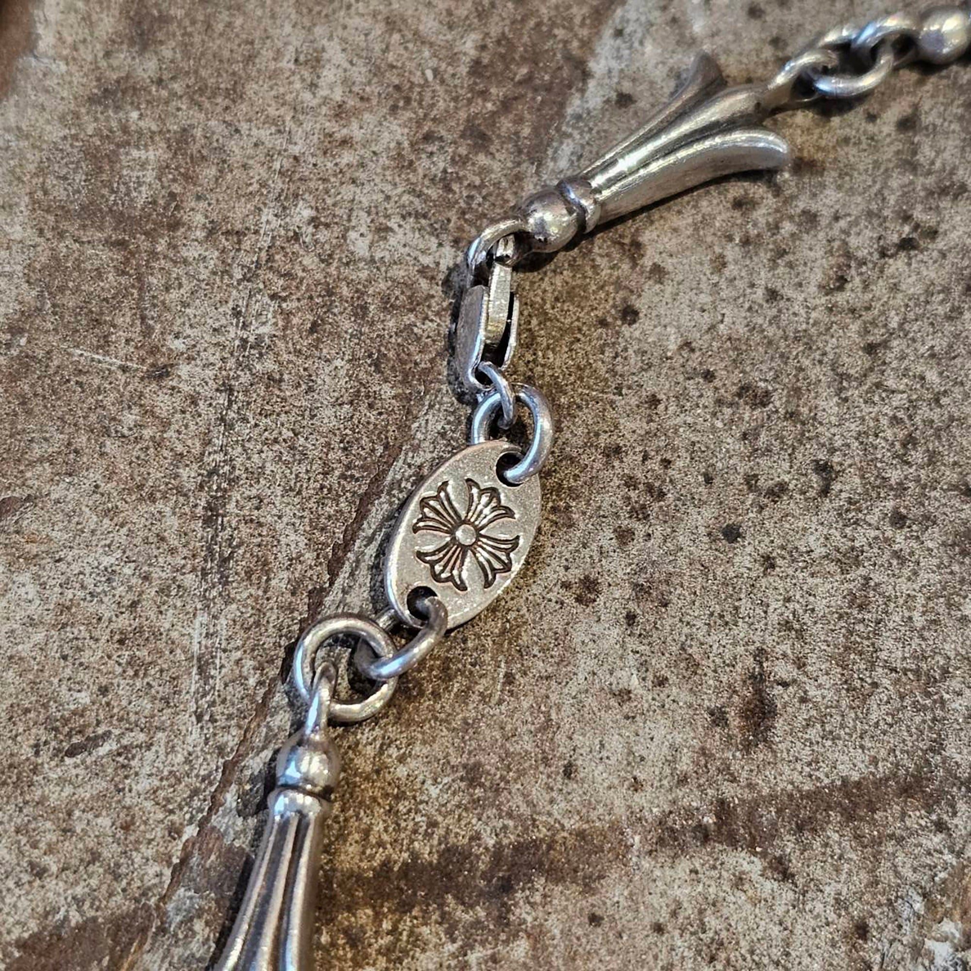 CHROME HEARTS Mini Cross Tail Link Necklace 16 Link クロムハーツ ミニクロステイルリンクネックレス 16リンク サイズ15インチ