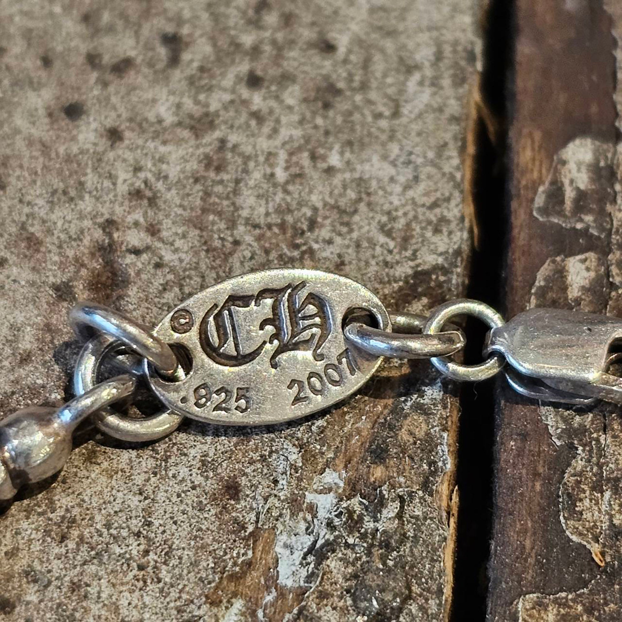 CHROME HEARTS Mini Cross Tail Link Necklace 16 Link クロムハーツ ミニクロステイルリンクネックレス 16リンク サイズ15インチ