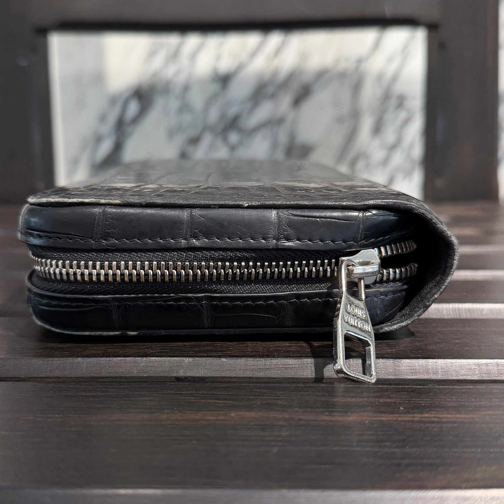LOUIS VUITTON Zippy XL Crocodile Matte " Noir " N92971 ルイヴィトン ジッピー XL クロコダイル マット "ノワール"
