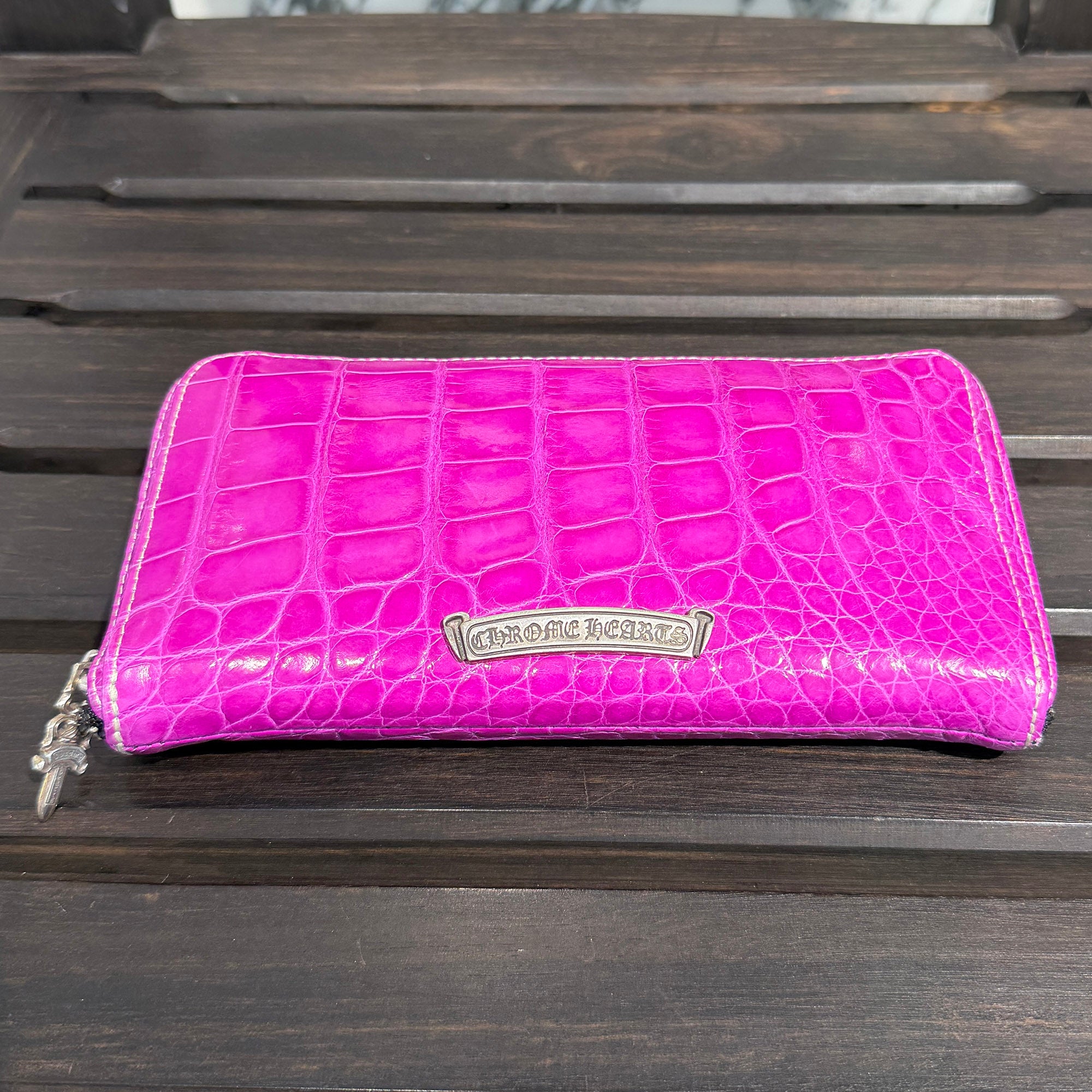 CHROME HEARTS Alligator REC F ZIP Leather Wallet クロムハーツ アリゲーター レック F ジップ レザー ウォレット