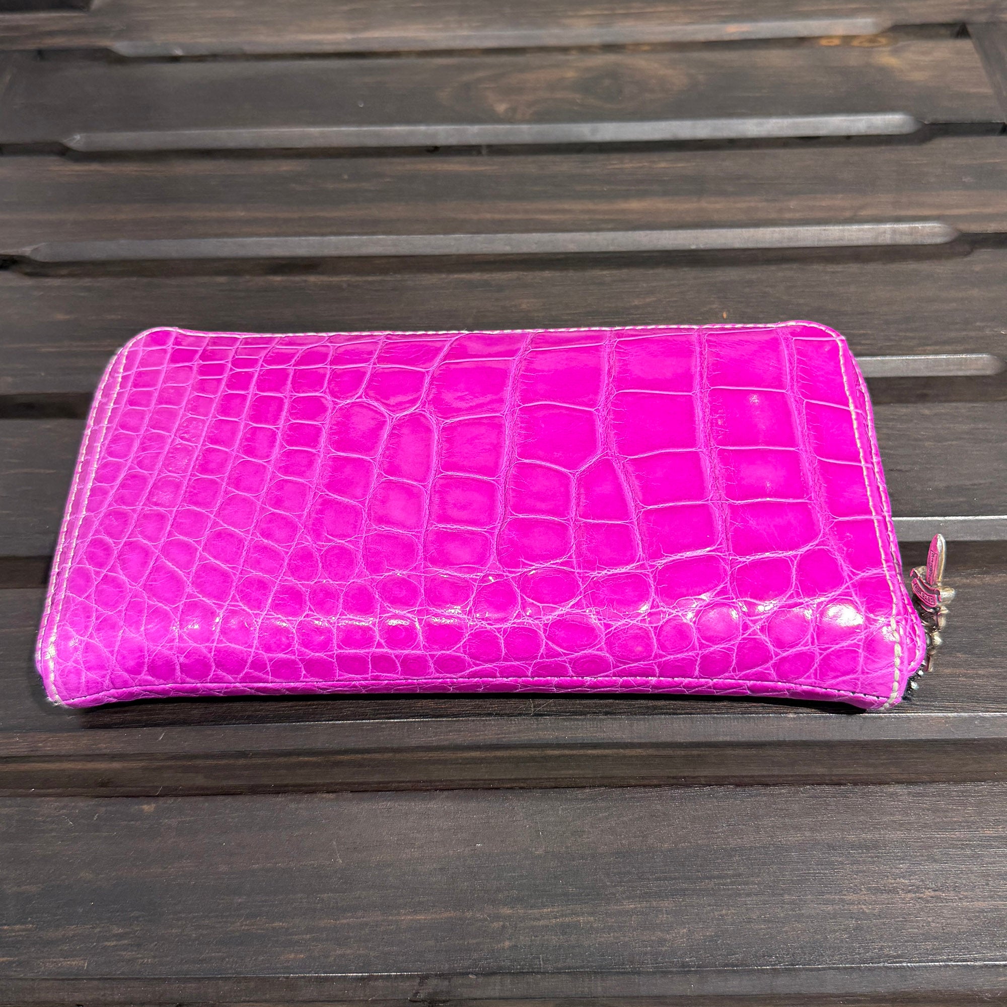 CHROME HEARTS Alligator REC F ZIP Leather Wallet クロムハーツ アリゲーター レック F ジップ レザー ウォレット