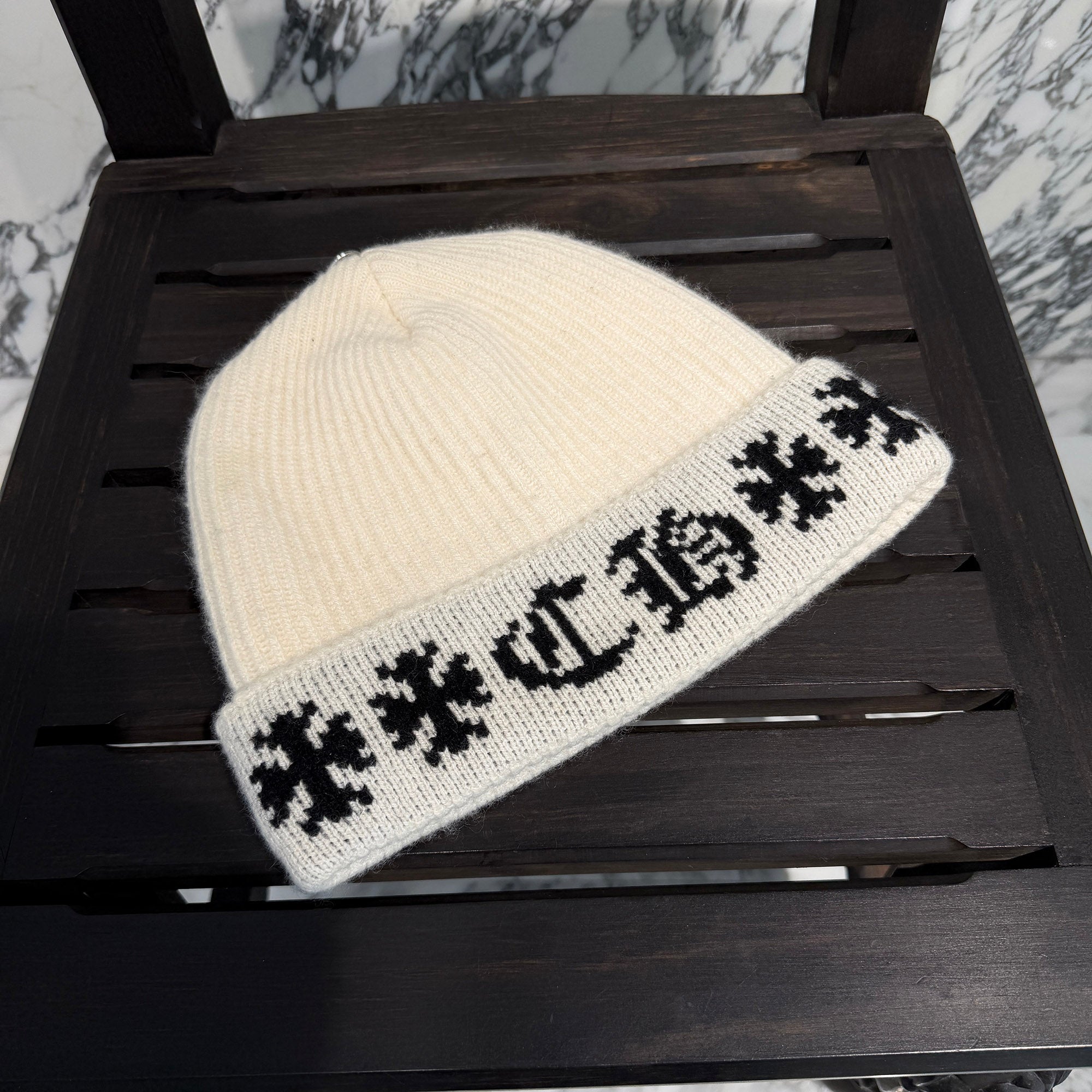 CHROME HEARTS BIG DADDY Cashmere Knit Beanie Size ONE SIZE (53-60) クロムハーツ ビッグダディー カシミヤニット ビーニー サイズONE SIZE (53-60)