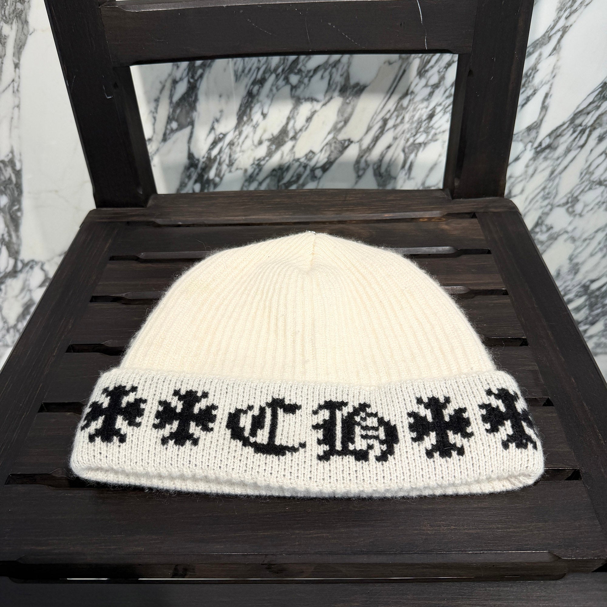 CHROME HEARTS BIG DADDY Cashmere Knit Beanie Size ONE SIZE (53-60) クロムハーツ ビッグダディー カシミヤニット ビーニー サイズONE SIZE (53-60)