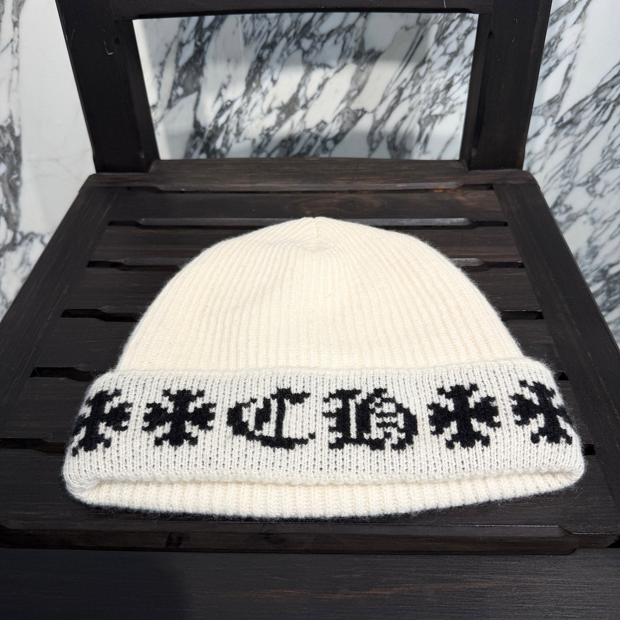 CHROME HEARTS BIG DADDY Cashmere Knit Beanie Size ONE SIZE (53-60) クロムハーツ ビッグダディー カシミヤニット ビーニー サイズONE SIZE (53-60)
