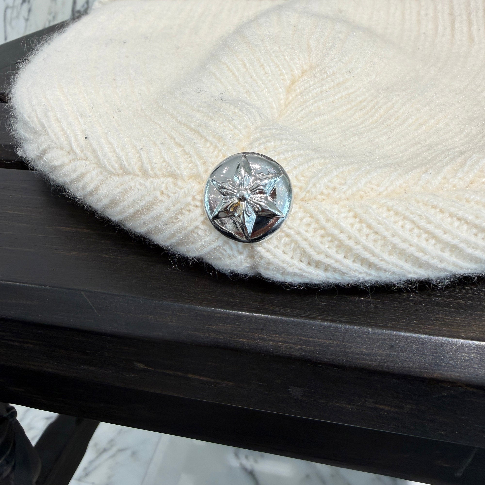 CHROME HEARTS BIG DADDY Cashmere Knit Beanie Size ONE SIZE (53-60) クロムハーツ ビッグダディー カシミヤニット ビーニー サイズONE SIZE (53-60)