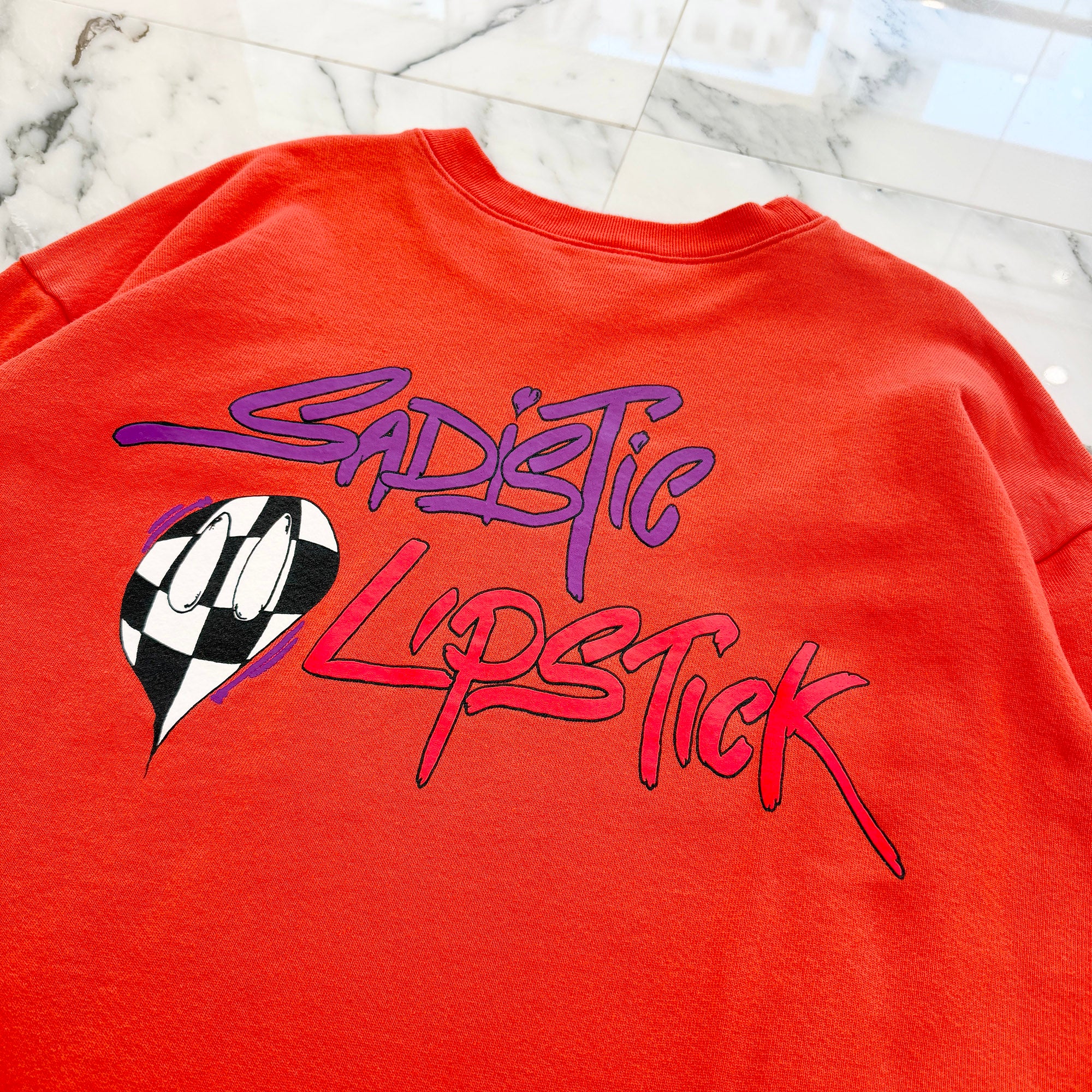 CHROME HEARTS×MATTY BOY 2023SS Sadistic Lipstick Sweatshirt Size L クロムハーツ×マッティボーイ サディスティックリップスティック クルーネックスウェットシャツ サイズL