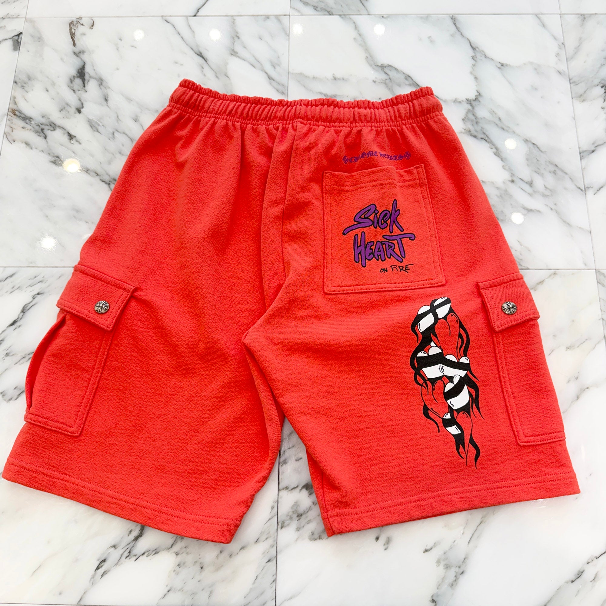 CHROME HEARTS × MATTY BOY 2023SS Sadistic Lipstick Half Pants Size L クロムハーツ × マッティボーイ サディスティック リップスティック ハーフパンツ サイズL