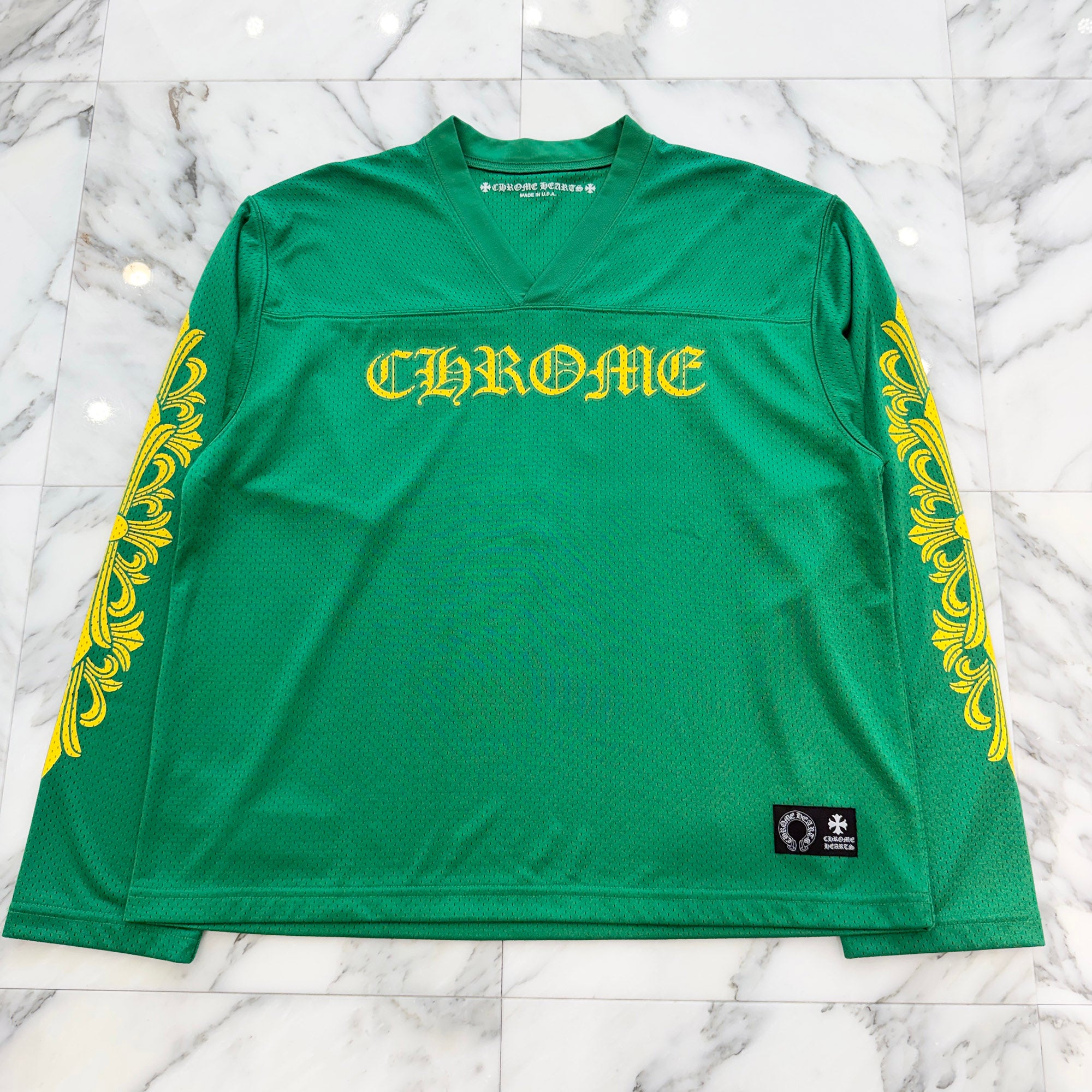 CHROME HEARTS Mesh Warm Up Jersey Size M クロムハーツ メッシュウォームアップジャージー サイズM