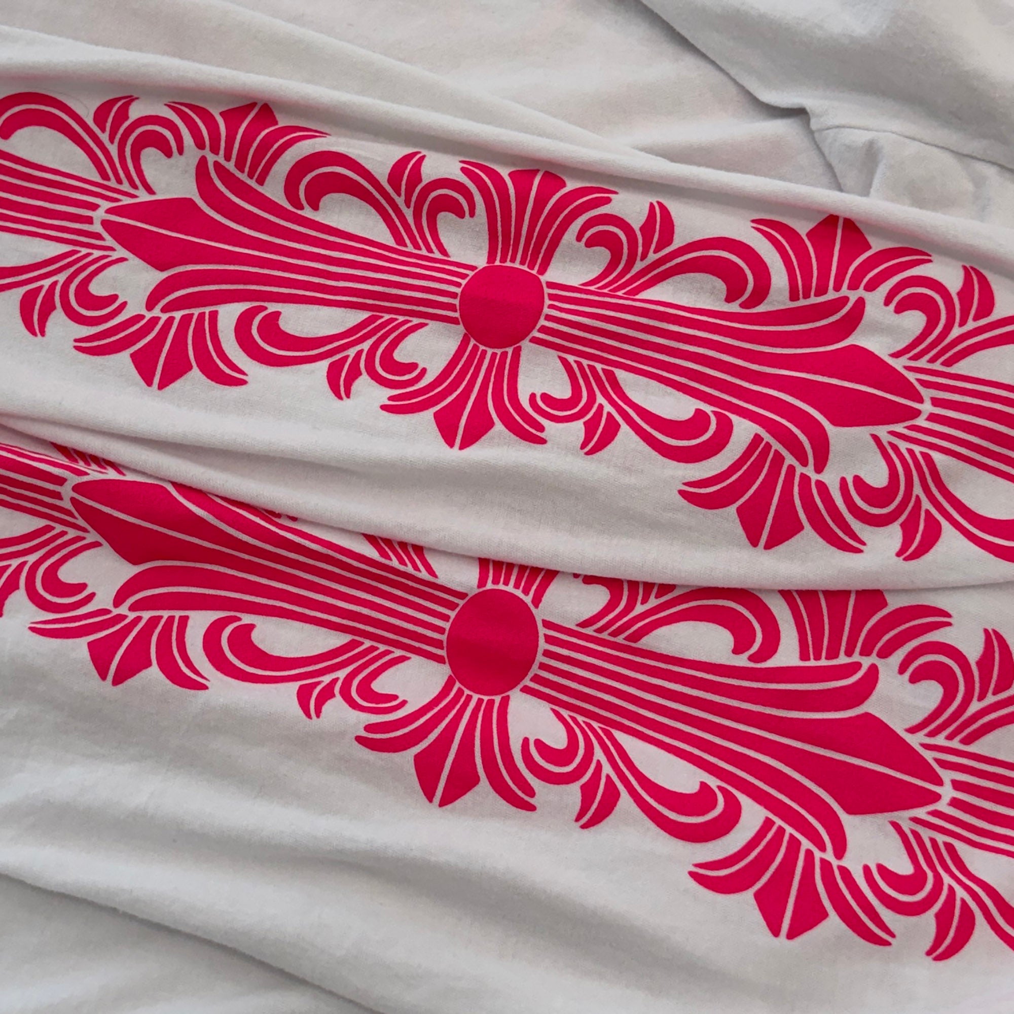 CHROME HEARTS 2025SS Floral Cross Horseshoe Long Sleeve Tee Size L クロムハーツ フローラルクロス ホースシュー ロングスリーブTシャツ サイズL