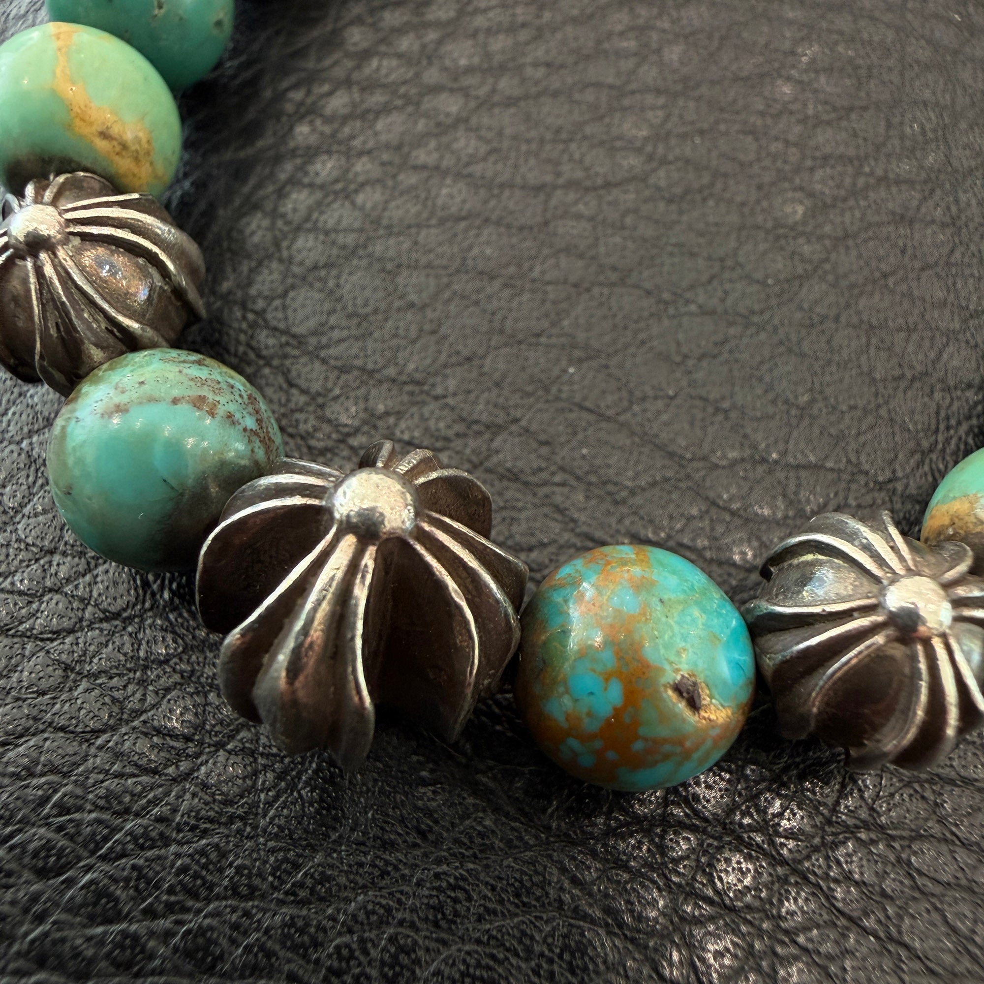 CHROME HEARTS Turquoise Beads Bracelet Size 8mm クロムハーツ ターコイズ ビーズ ブレスレット サイズ8mm