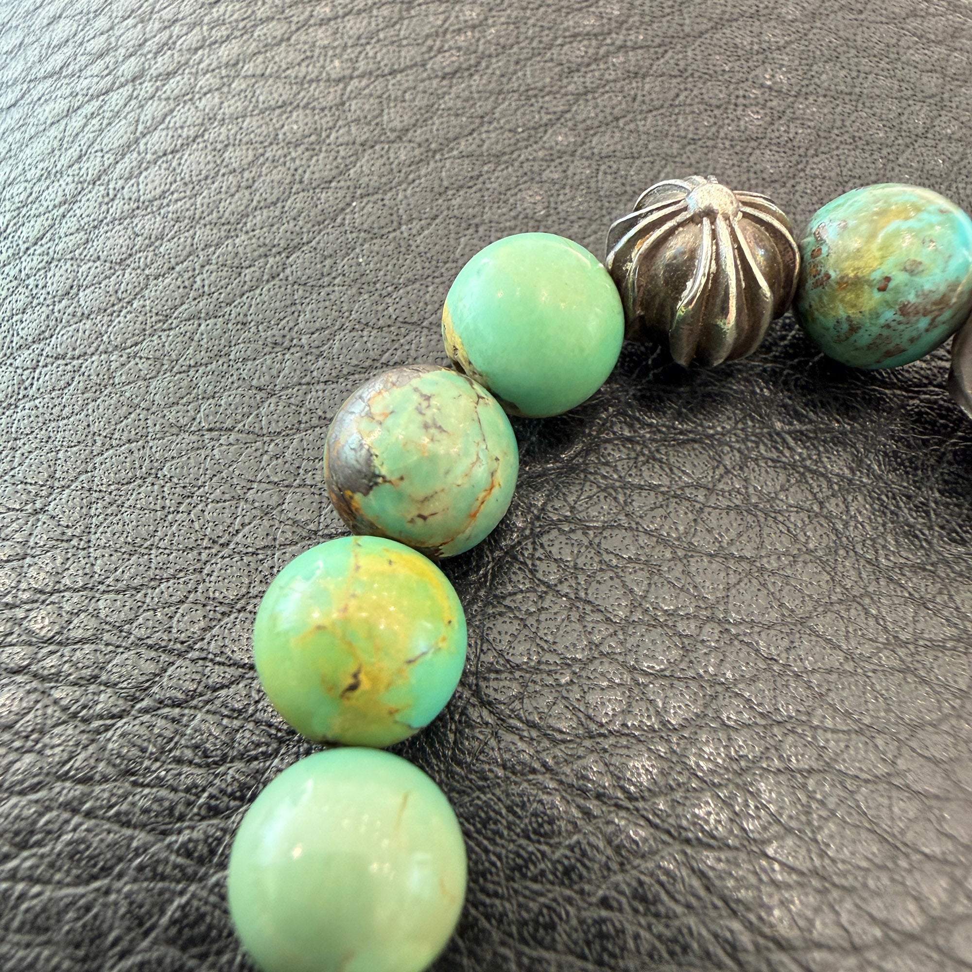 CHROME HEARTS Turquoise Beads Bracelet Size 8mm クロムハーツ ターコイズ ビーズ ブレスレット サイズ8mm