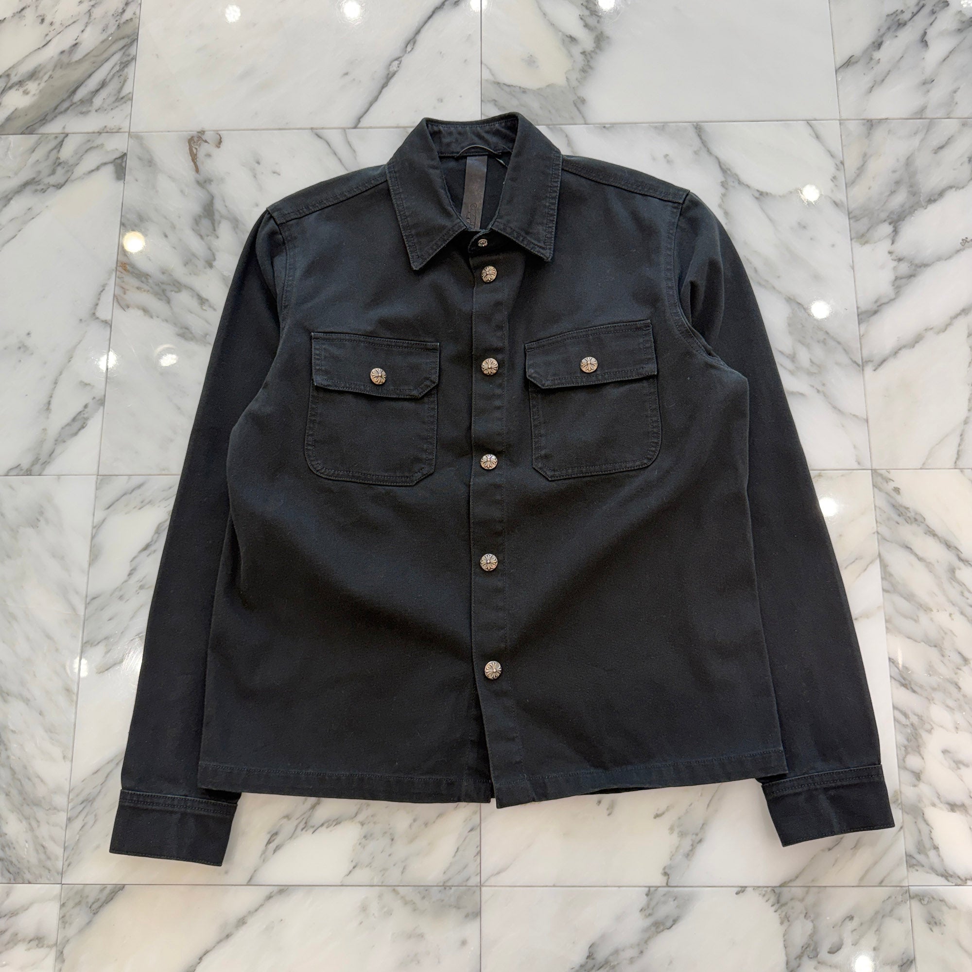 CHROME HEARTS Y NOT Work Dog Denim Shirt Jacket Size M クロムハーツ ワークドッグ デニムシャツジャケット サイズM