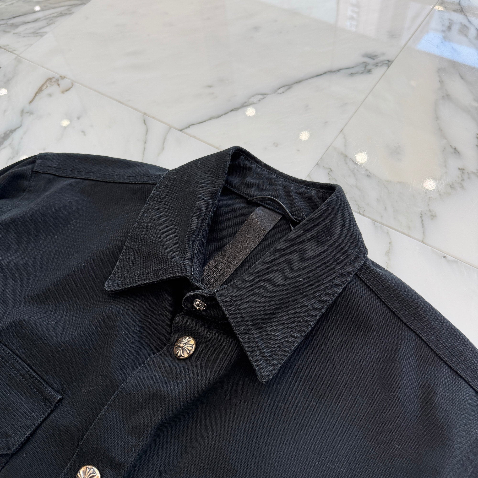 CHROME HEARTS Y NOT Work Dog Denim Shirt Jacket Size M クロムハーツ ワークドッグ デニムシャツジャケット サイズM