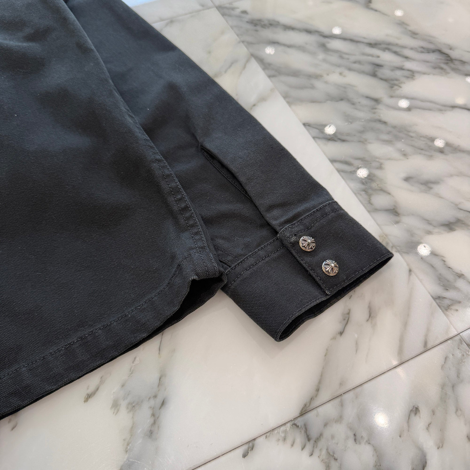 CHROME HEARTS Y NOT Work Dog Denim Shirt Jacket Size M クロムハーツ ワークドッグ デニムシャツジャケット サイズM