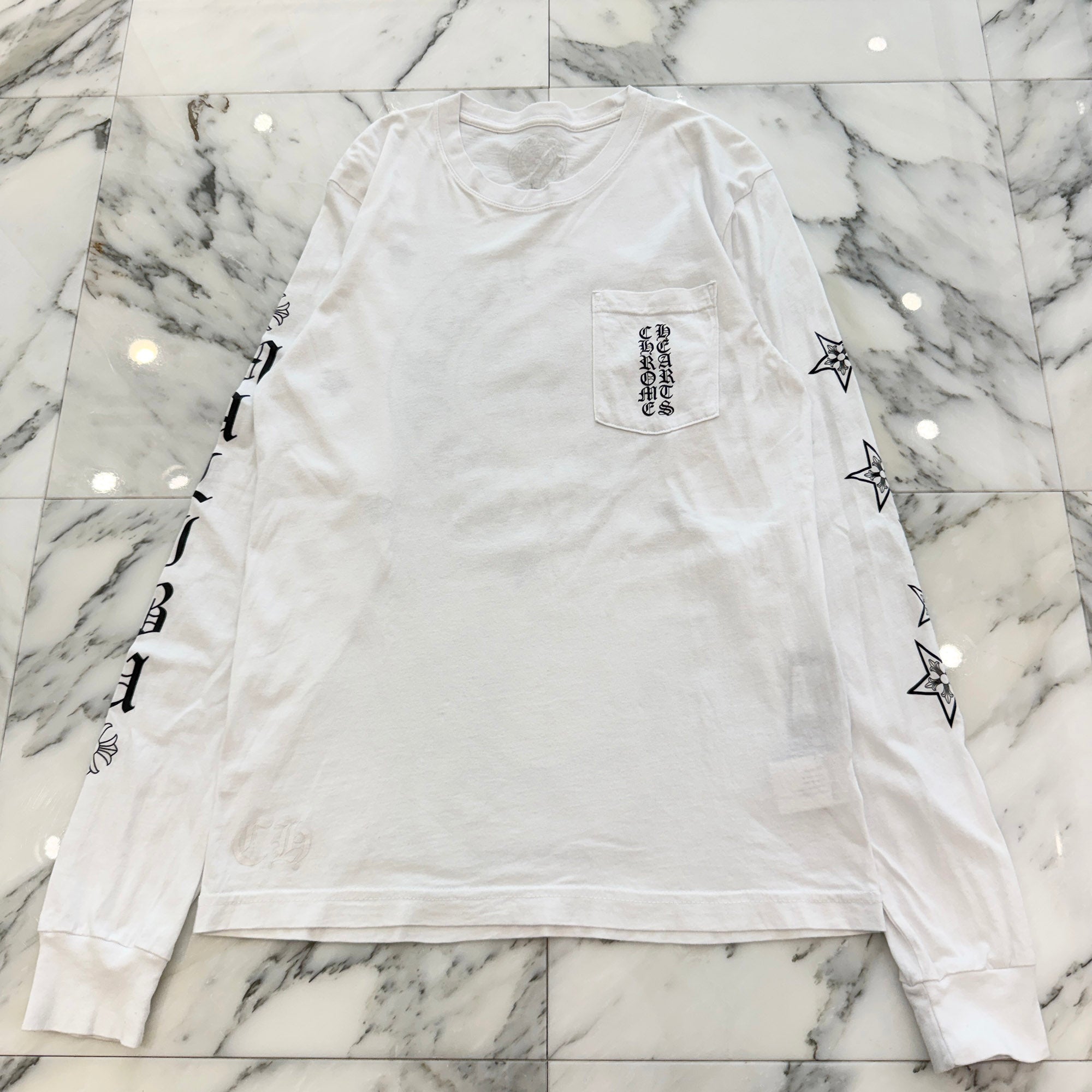 CHROME HEARTS MALIBU Limited Star Horseshoe Long Sleeve Tee Size M クロムハーツ マリブ限定 スターホースシュー ロングスリーブTシャツ サイズM