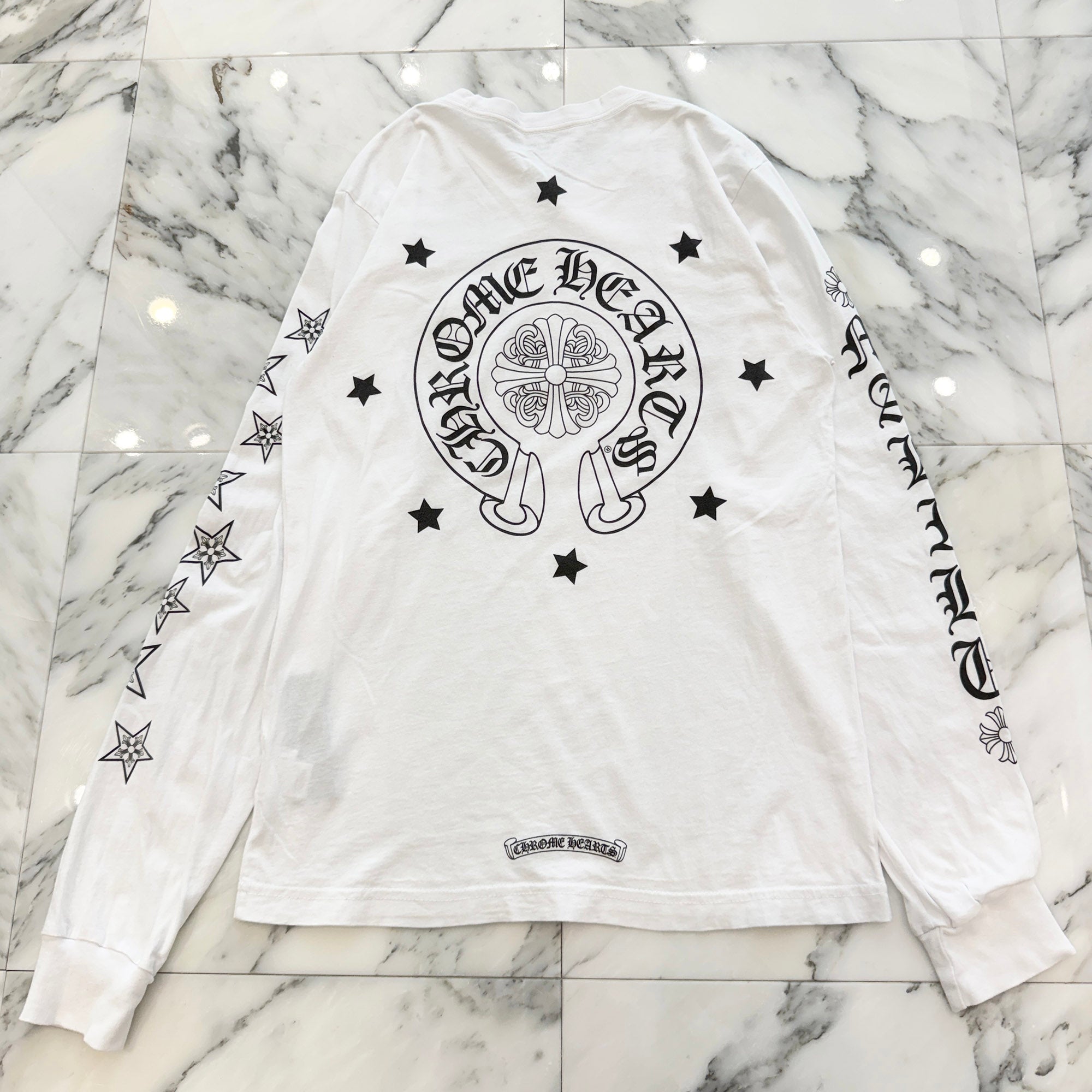 CHROME HEARTS MALIBU Limited Star Horseshoe Long Sleeve Tee Size M クロムハーツ マリブ限定 スターホースシュー ロングスリーブTシャツ サイズM