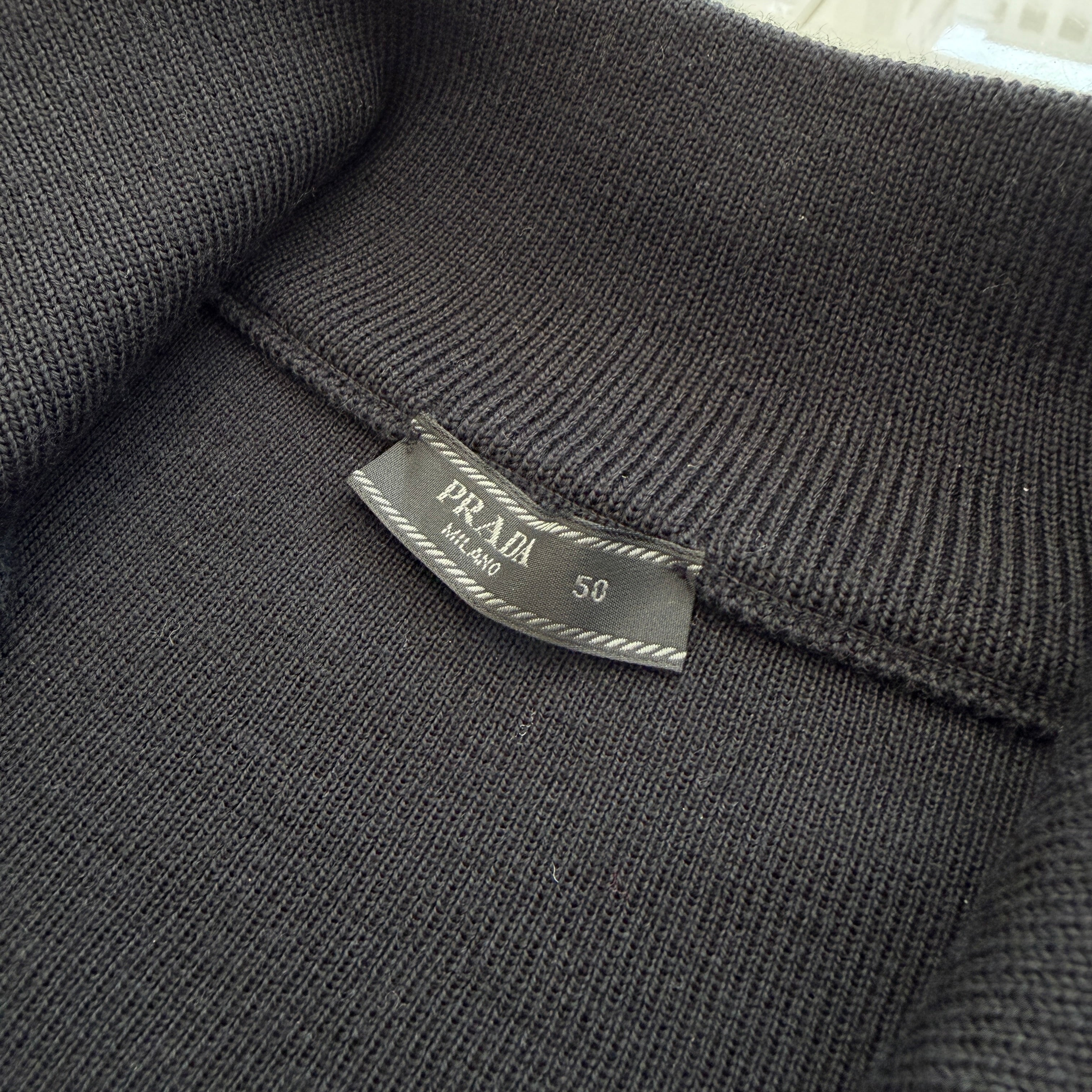 PRADA 2022SS Full Zip Re Nylon Cardigan UMG116 R212 U98 Size 50 プラダ フルジップ リナイロンカーディガン サイズ50