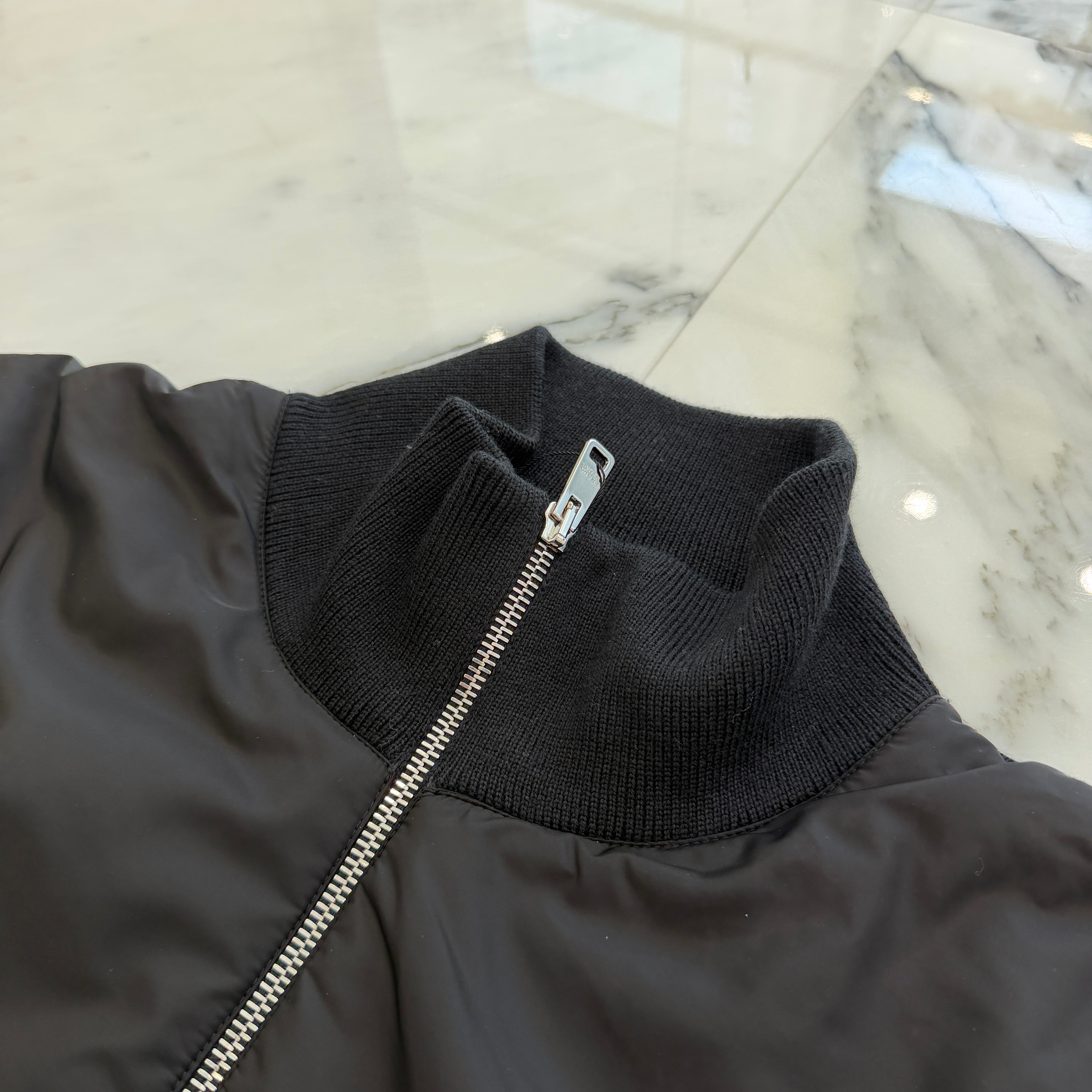 PRADA 2022SS Full Zip Re Nylon Cardigan UMG116 R212 U98 Size 50 プラダ フルジップ リナイロンカーディガン サイズ50