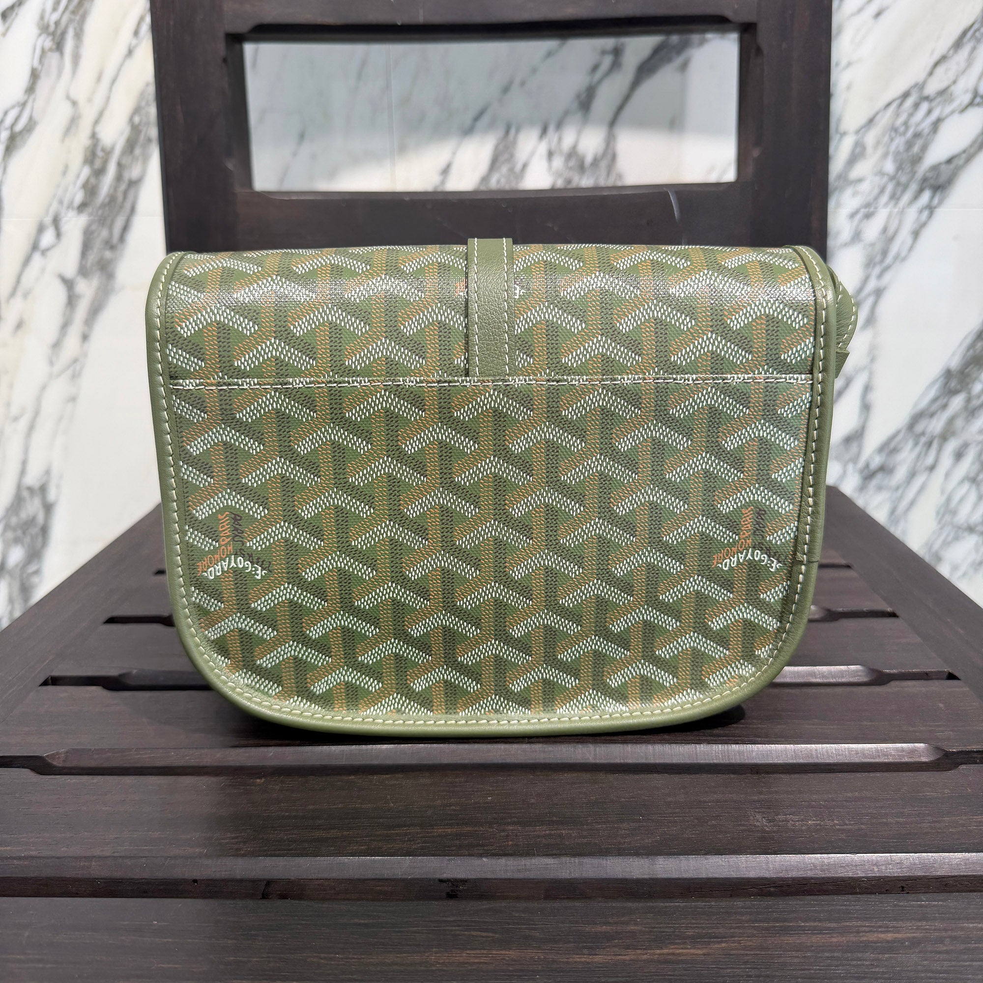 GOYARD 2025SS ARMY GREEN HAND PAINTED Belvedere PM Shoulder Bag BELGYDPMLTY29CG29P ゴヤール アーミーグリーン ハンドペイント ベルヴェデーレ PM ショルダーバッグ