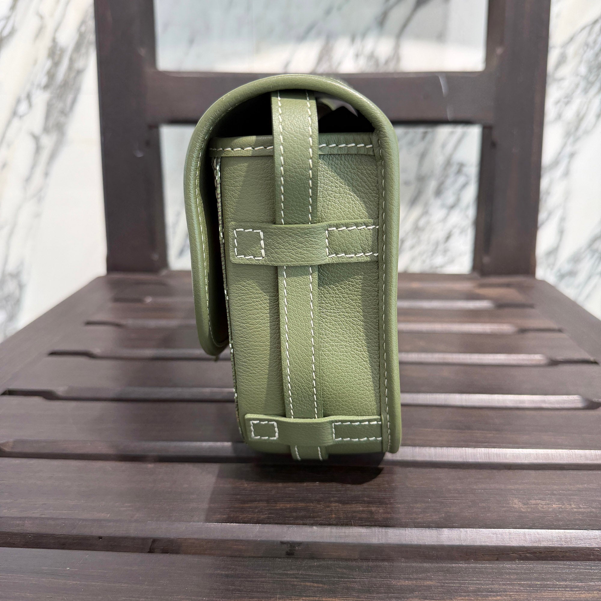 GOYARD 2025SS ARMY GREEN HAND PAINTED Belvedere PM Shoulder Bag BELGYDPMLTY29CG29P ゴヤール アーミーグリーン ハンドペイント ベルヴェデーレ PM ショルダーバッグ