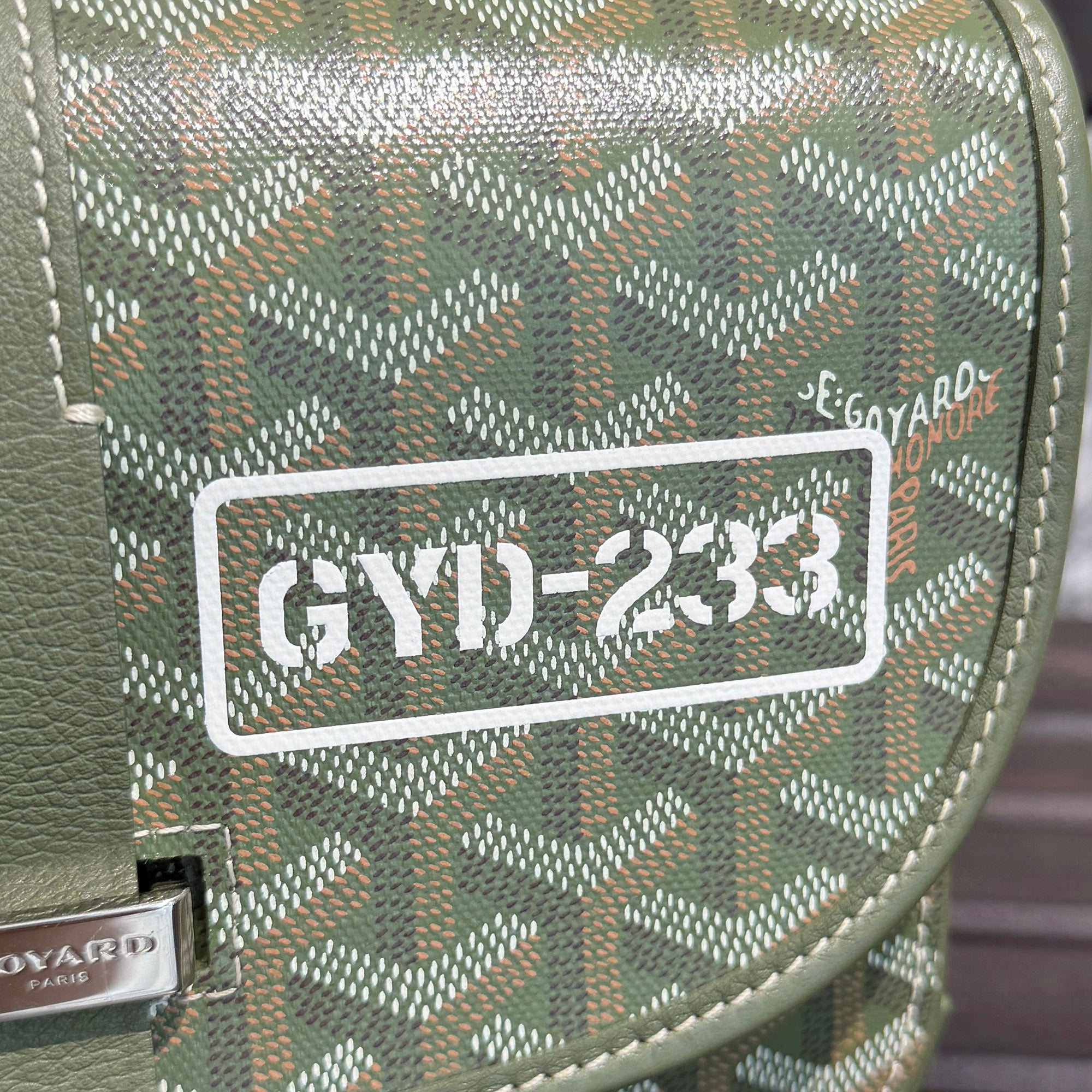 GOYARD 2025SS ARMY GREEN HAND PAINTED Belvedere PM Shoulder Bag BELGYDPMLTY29CG29P ゴヤール アーミーグリーン ハンドペイント ベルヴェデーレ PM ショルダーバッグ