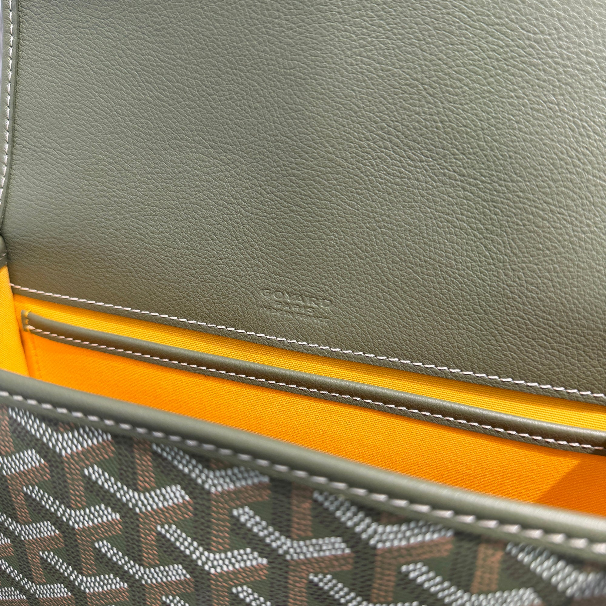 GOYARD 2025SS ARMY GREEN HAND PAINTED Belvedere PM Shoulder Bag BELGYDPMLTY29CG29P ゴヤール アーミーグリーン ハンドペイント ベルヴェデーレ PM ショルダーバッグ