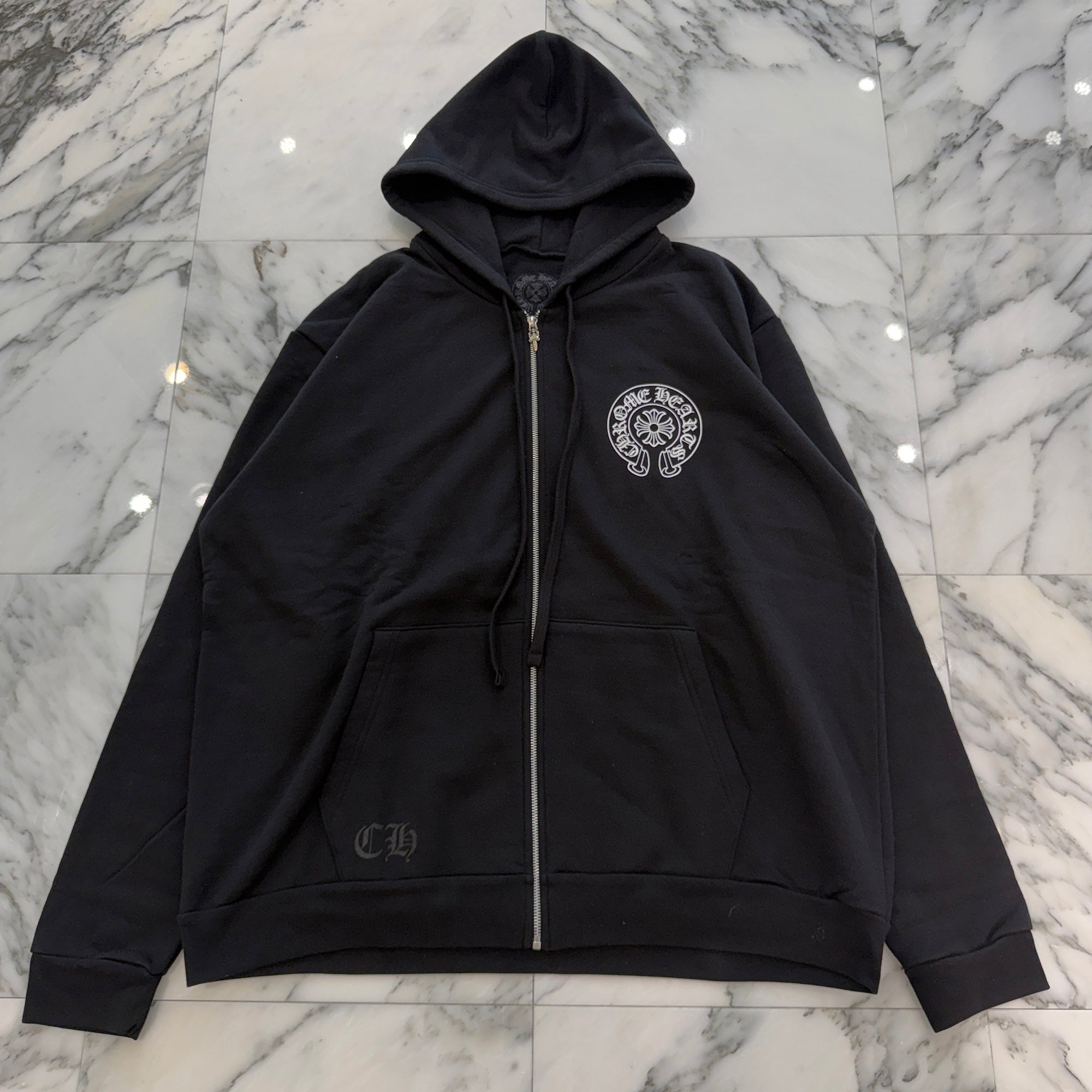 CHROME HEARTS OSAKA Limited Horseshoe Zip Up Hoodie Size XL クロムハーツ 大阪限定 ホースシュー ジップアップ フーディ サイズXL