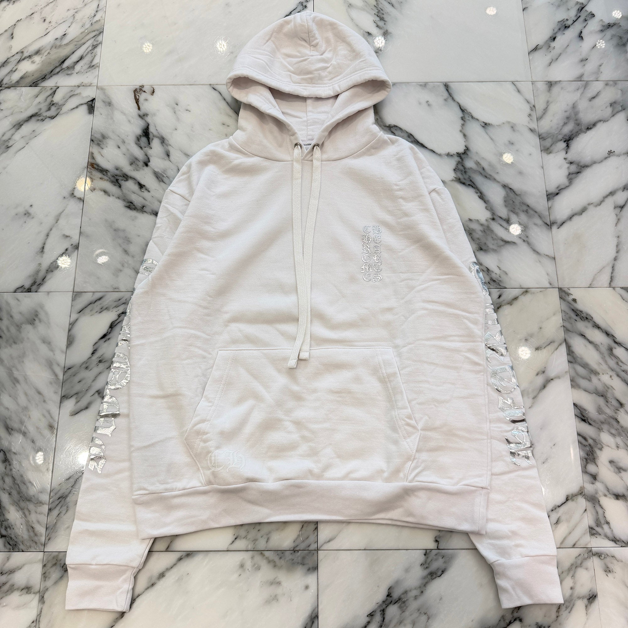 CHROME HEARTS ONLINE Limited Vertical Logo Pullover Hoodie Size XS クロムハーツ オンライン限定 バーティカルロゴ プルオーバーフーディー サイズXS