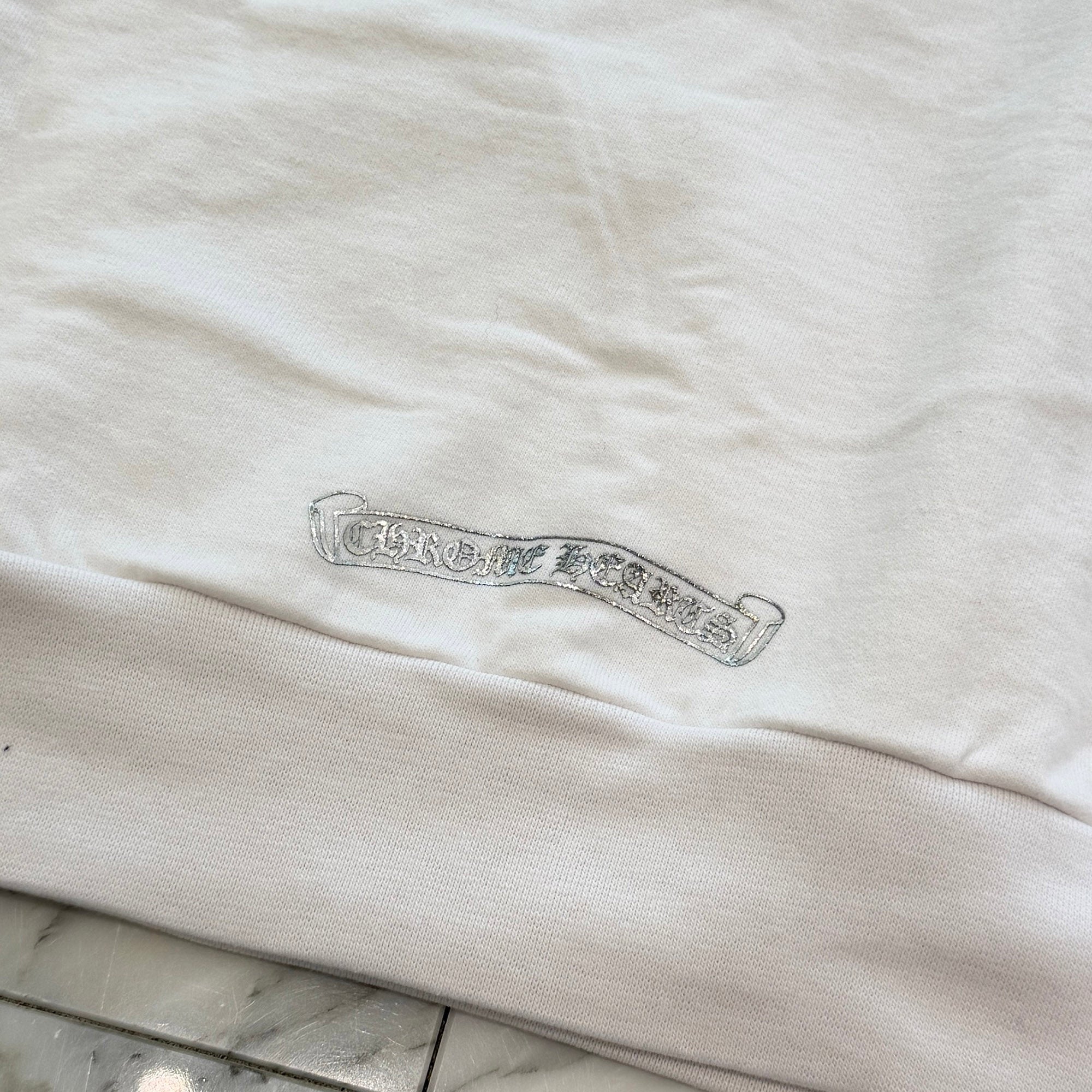 CHROME HEARTS ONLINE Limited Vertical Logo Pullover Hoodie Size XS クロムハーツ オンライン限定 バーティカルロゴ プルオーバーフーディー サイズXS