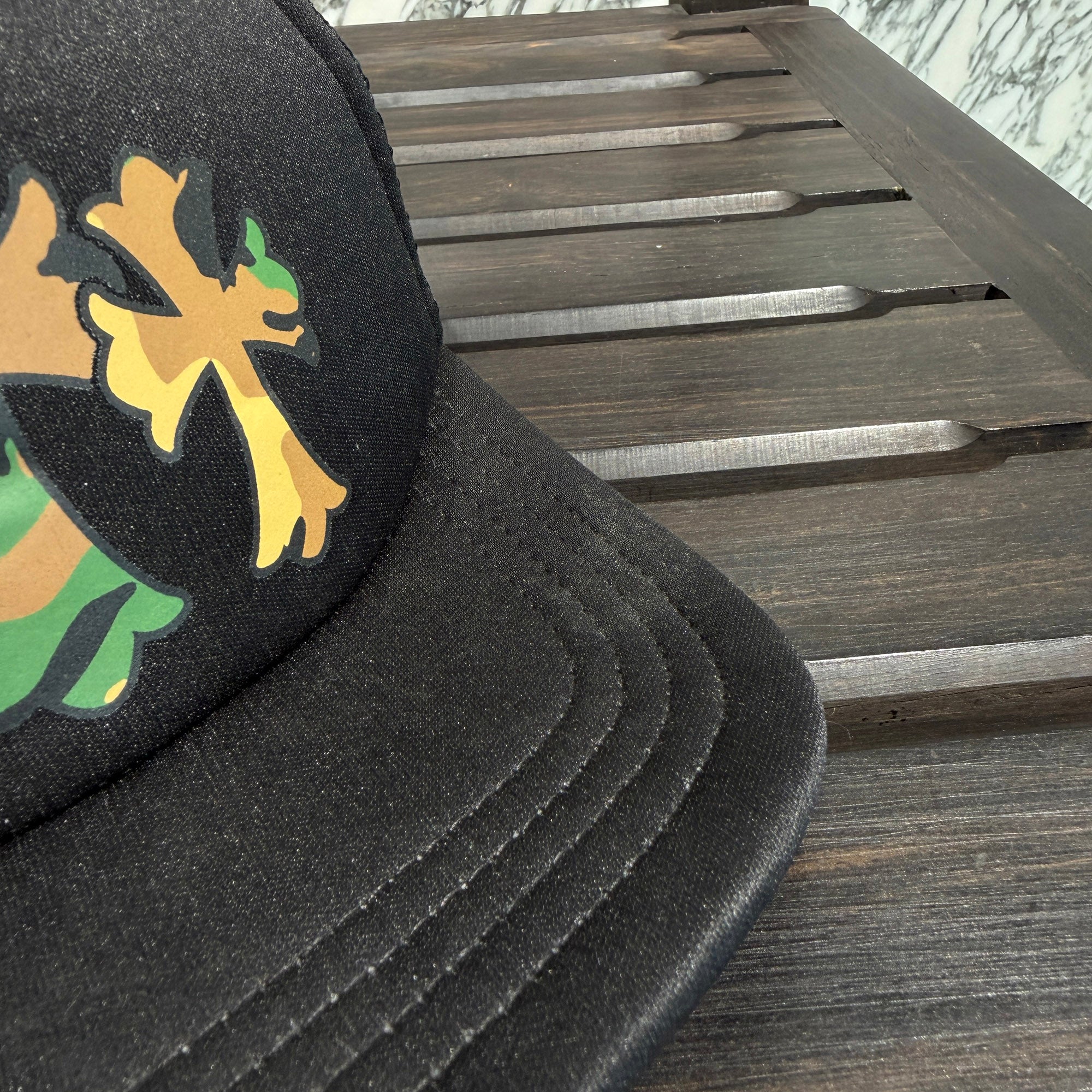 CHROME HEARTS Camouflage Triple Cross Print Trucker Cap ONE SIZE