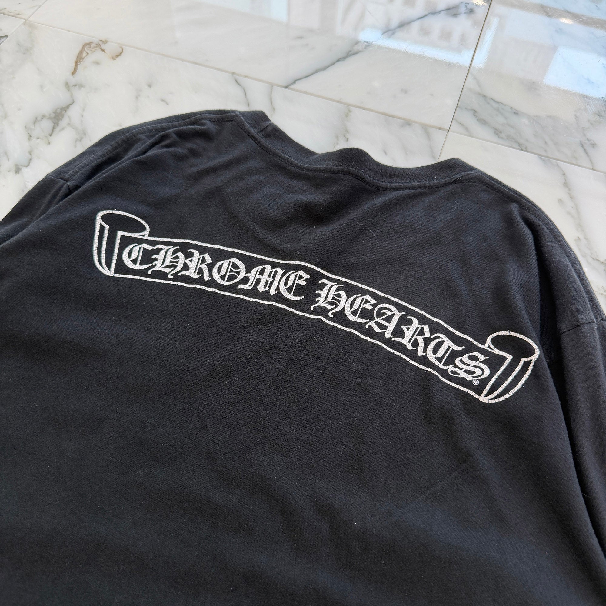 CHROME HEARTS MLTCOL CEM CRS Long Sleeve Tee Size L クロムハーツ マルチカラー セメタリークロス ロングスリーブTシャツ サイズL