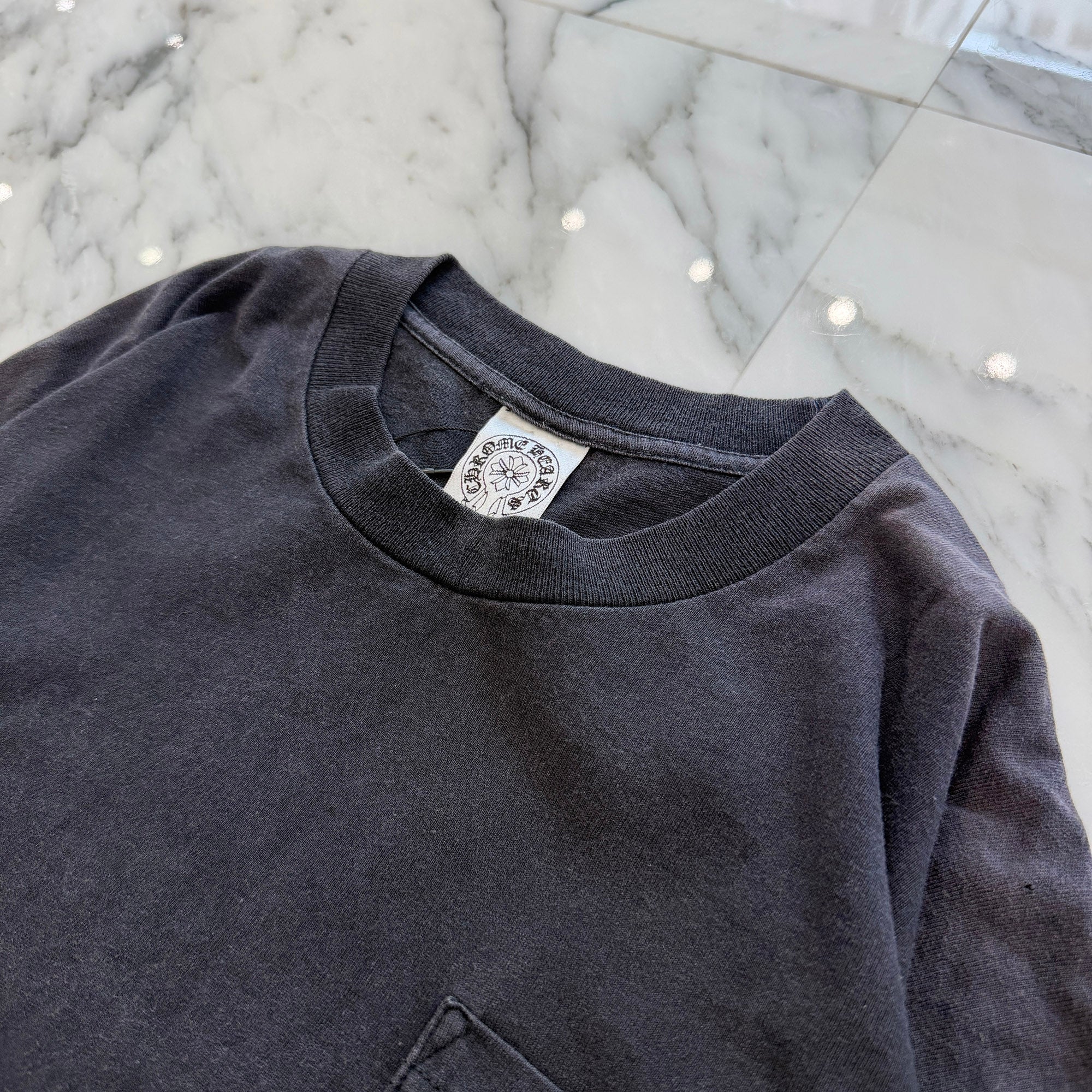 CHROME HEARTS Back Cemetery Cross Print Long Sleeve Tee Size L クロムハーツ バックセメタリークロスプリント ロングスリーブTシャツ サイズL