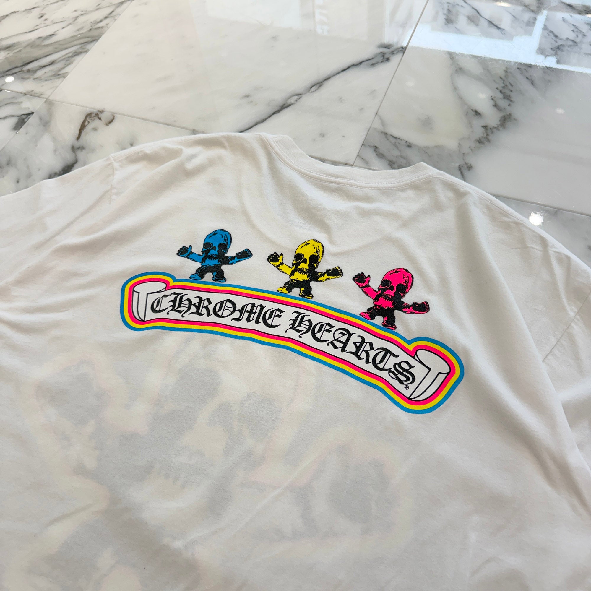 CHROME HEARTS 2024SS FOTI Rainbow Scroll Logo Tee Size XL クロムハーツ フォティ レインボースクロールロゴ Tシャツ サイズXL