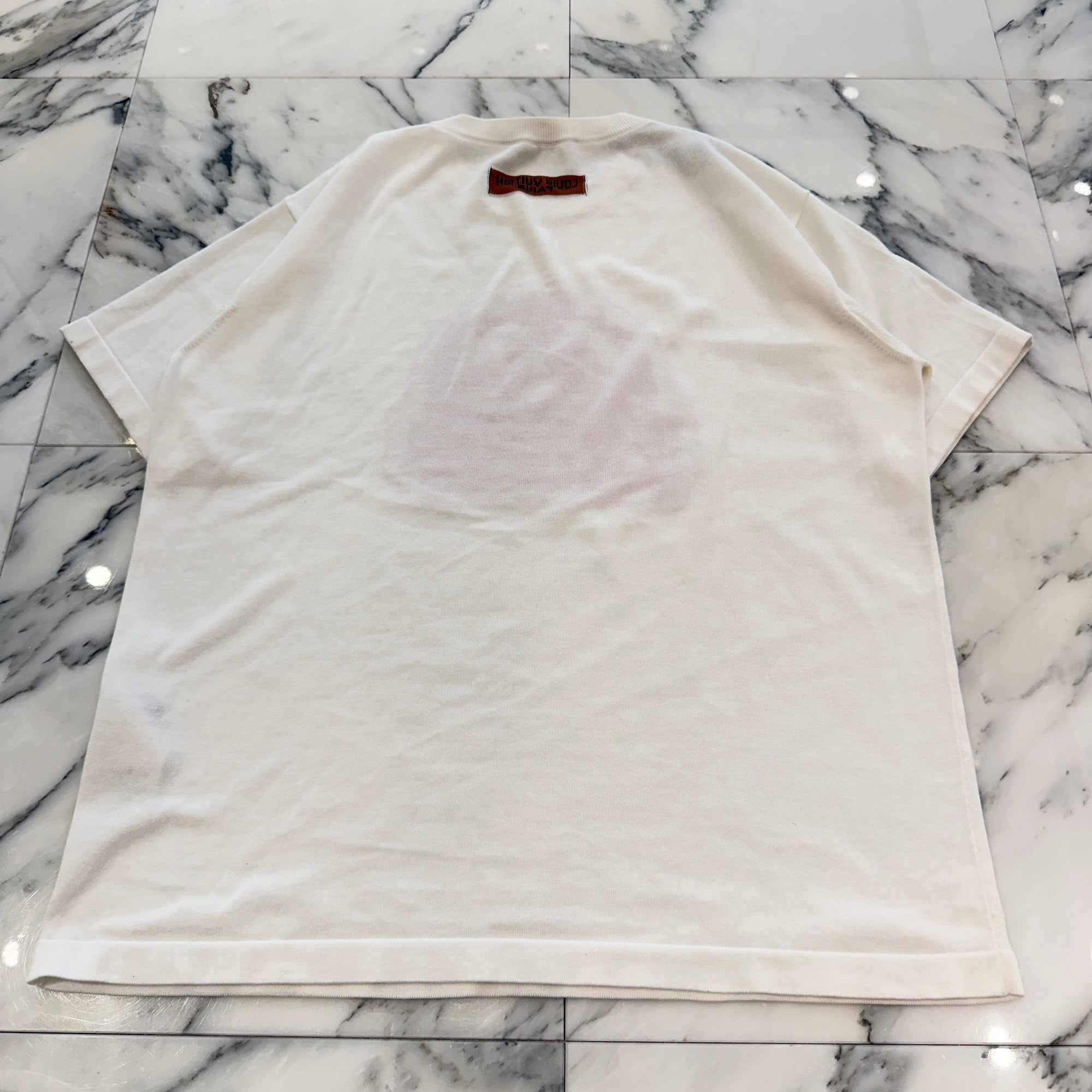 LOUIS VUITTON 2023AW Front Logo Cotton Knit Tee Size M ルイヴィトン フロントロゴ コットン ニット Tシャツ サイズM