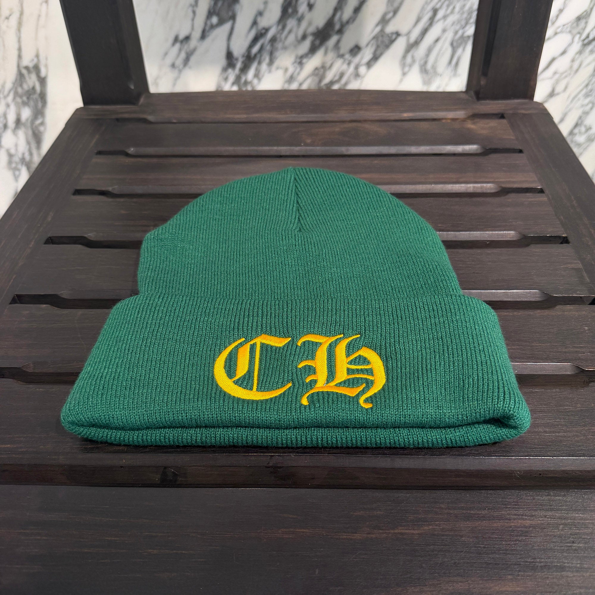 クロムハーツ　CHROME HEARTS CHロゴ刺繍ビーニー ニット 22cm CHROME HEARTS CH Logo Embroidery Beanie Size ONE SIZE (22cm