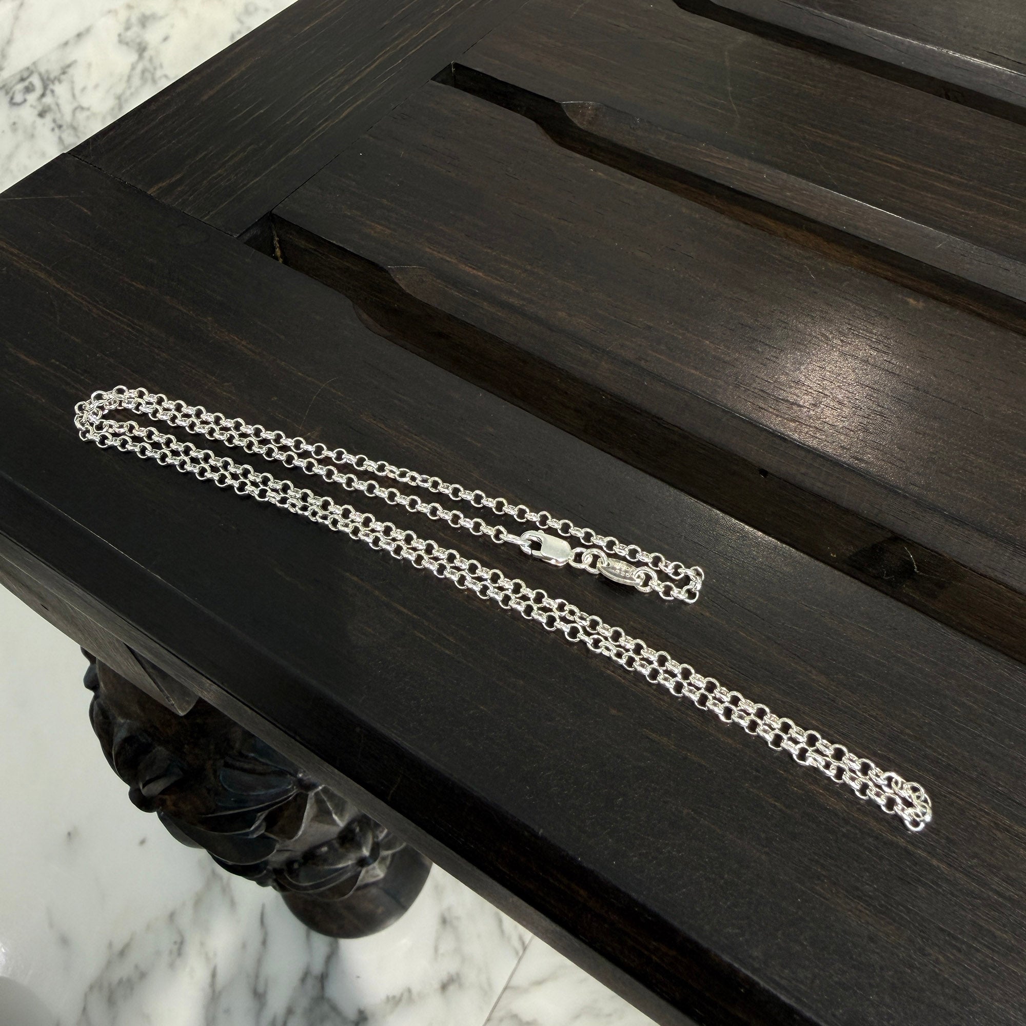 CHROME HEARTS Roll Chain Necklace Size 18 Inch クロムハーツ ロールチェーン ネックレス サイズ18インチ