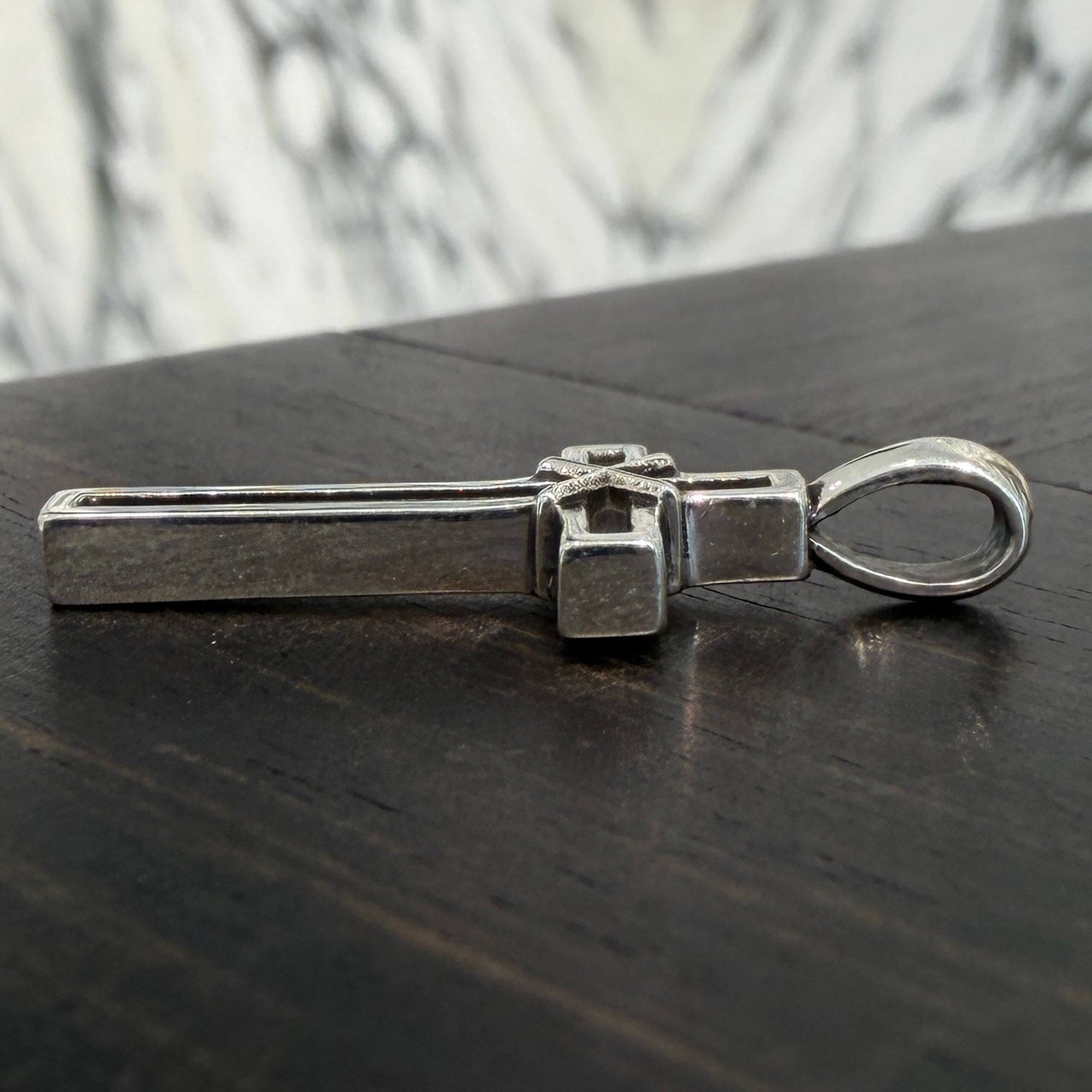CHROME HEARTS MAPPLE THORPE CROSS Charm Pendant Top クロムハーツ メープルソープ クロス チャーム ペンダントトップ