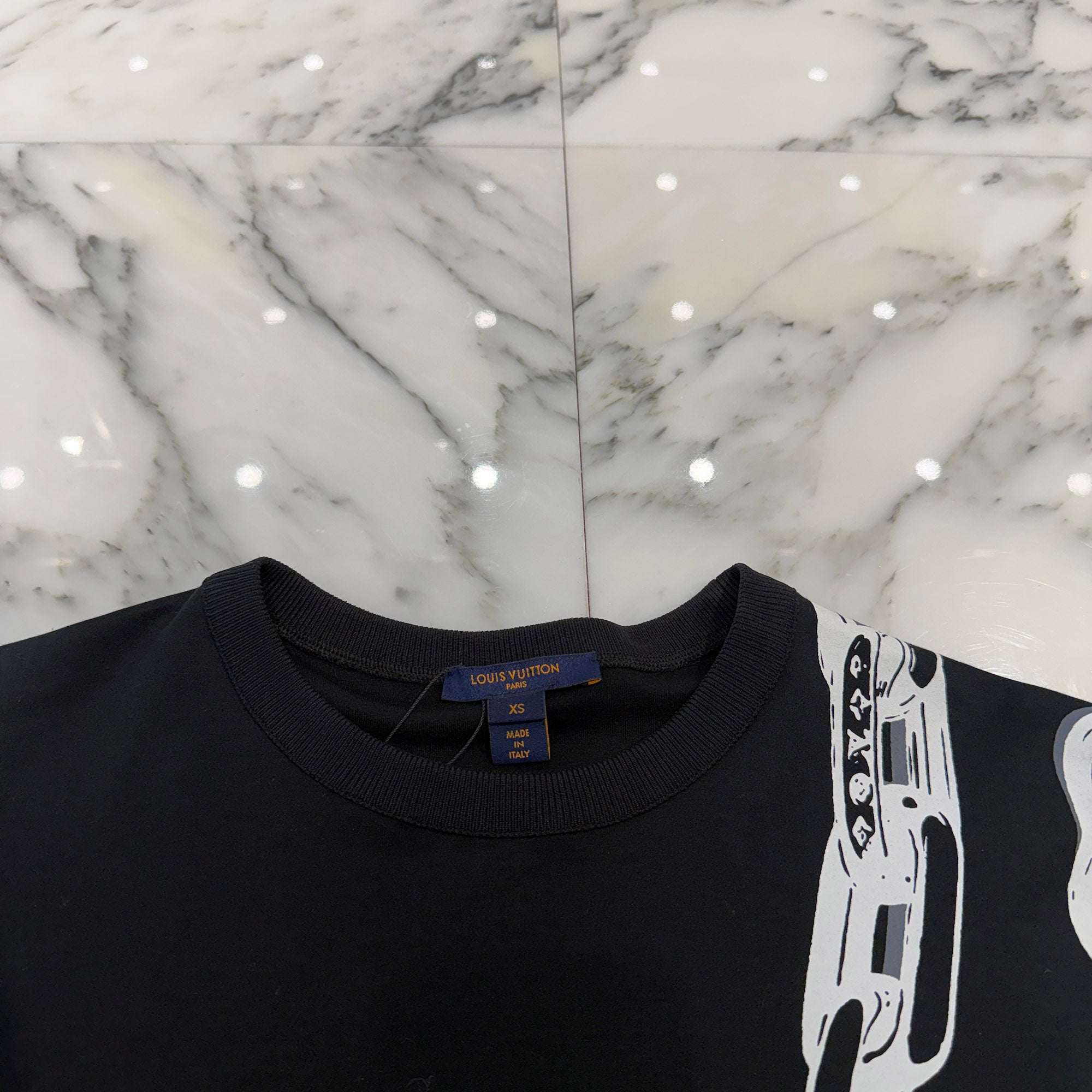 LOUIS VUITTON 2022SS Cotton Dress Crew Neck Tee RW221W LH8 FMDR30 Size XS ルイヴィトン コットン ドレス クルーネック Tシャツ サイズXS