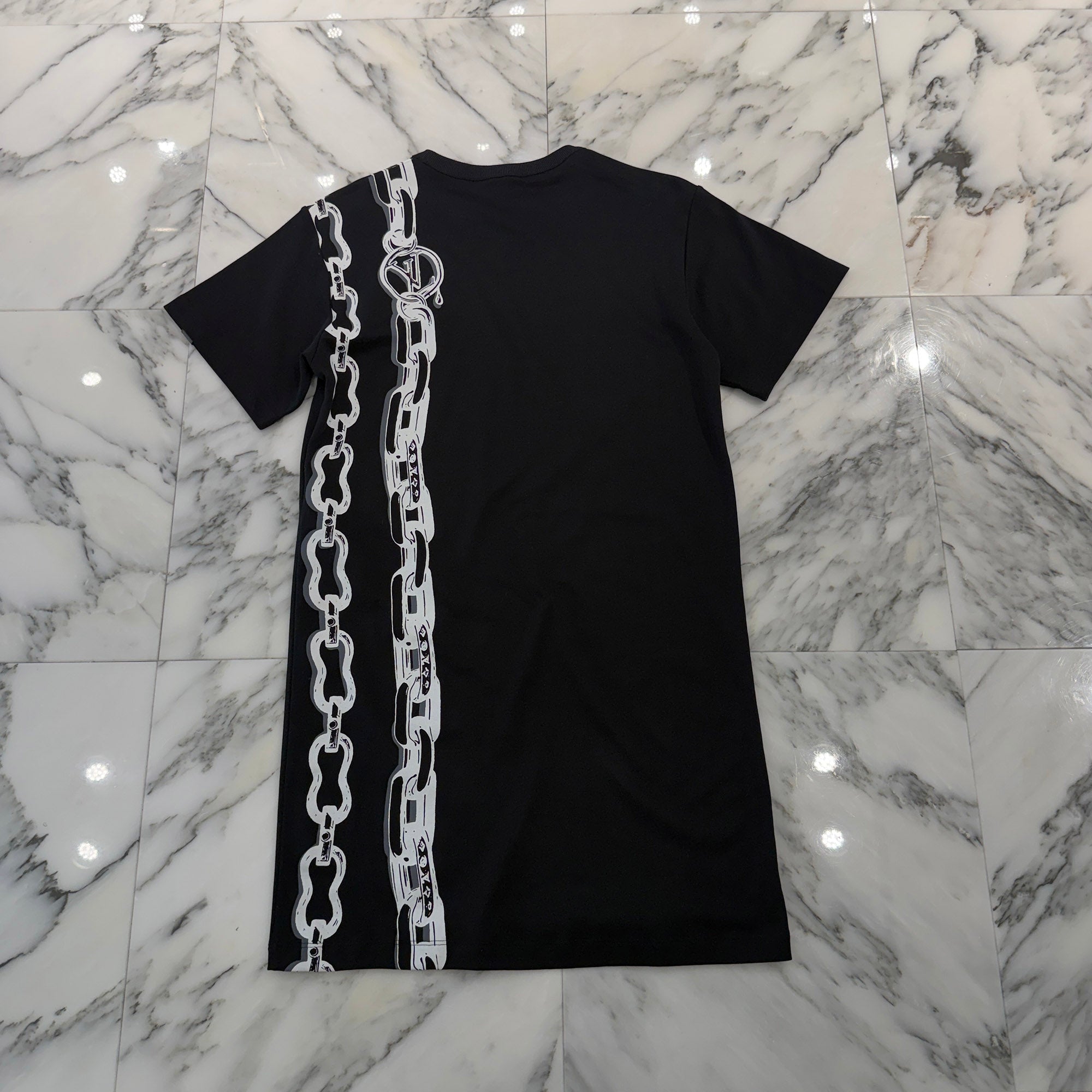 LOUIS VUITTON 2022SS Cotton Dress Crew Neck Tee RW221W LH8 FMDR30 Size XS ルイヴィトン コットン ドレス クルーネック Tシャツ サイズXS